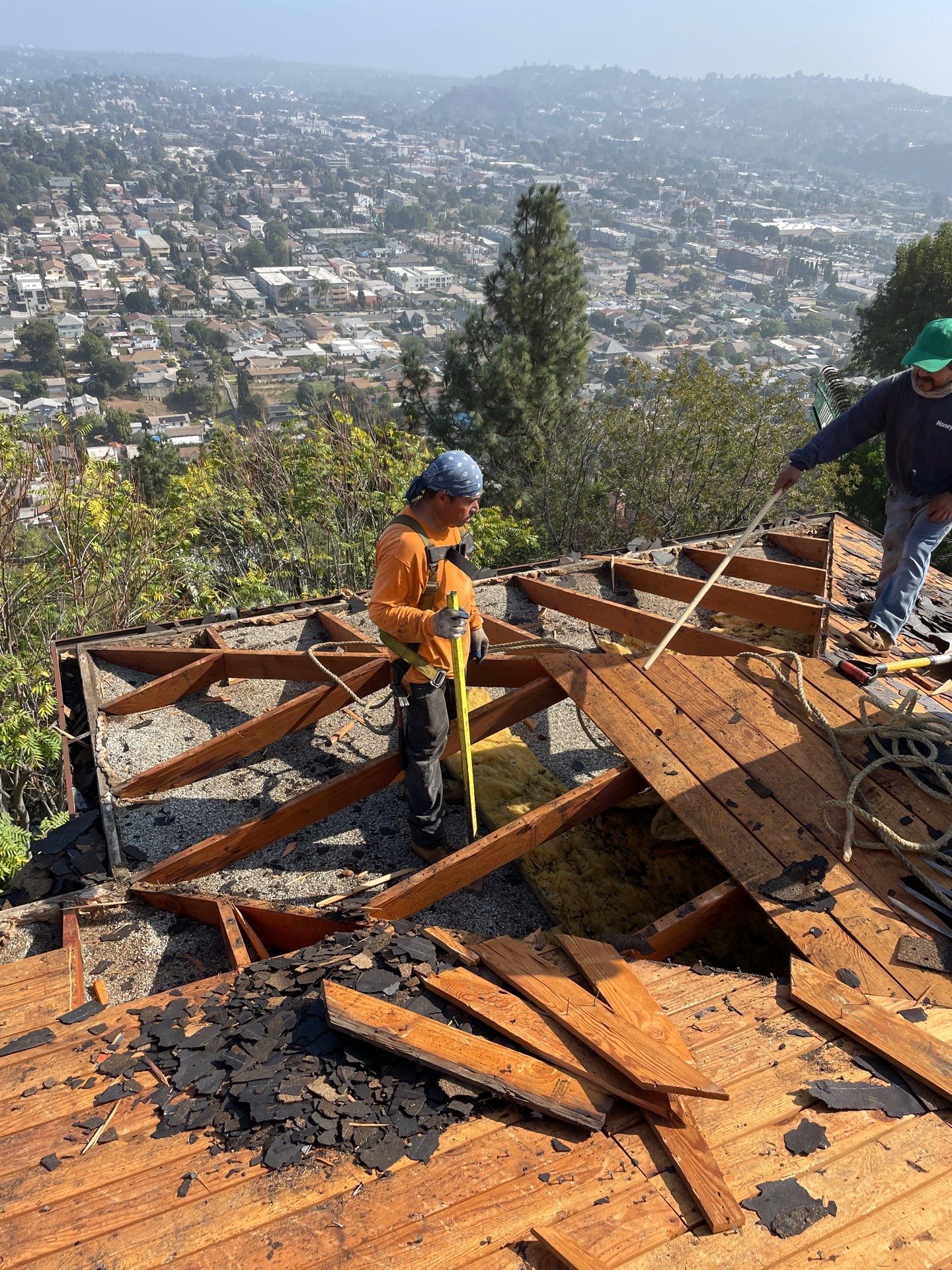 Residential reroofing project in Eagle Rock by Hull Brothers Roofing