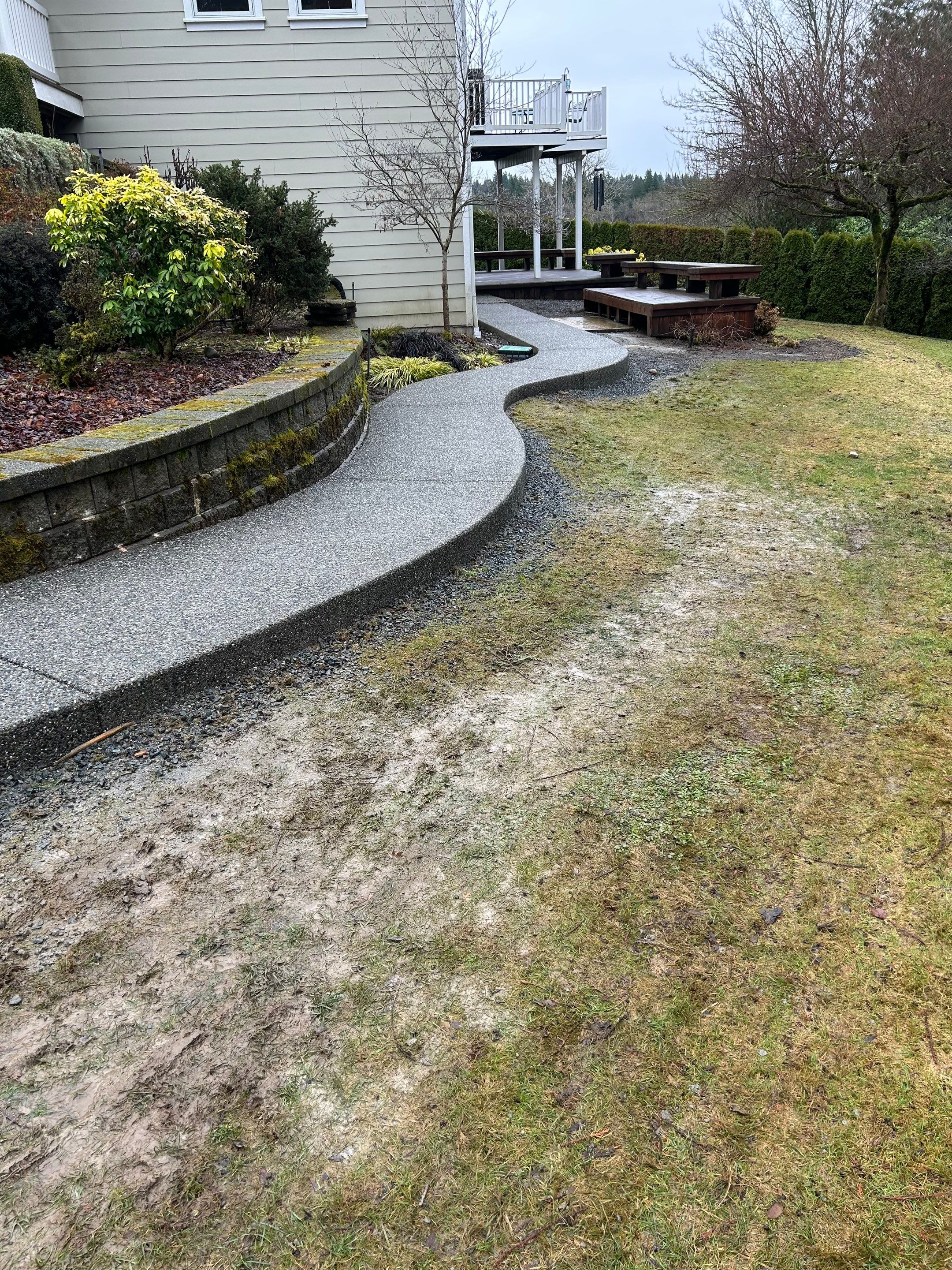 Paul | Aggregate Concrete Walkway by Jireh Asphalt & Concrete Inc 