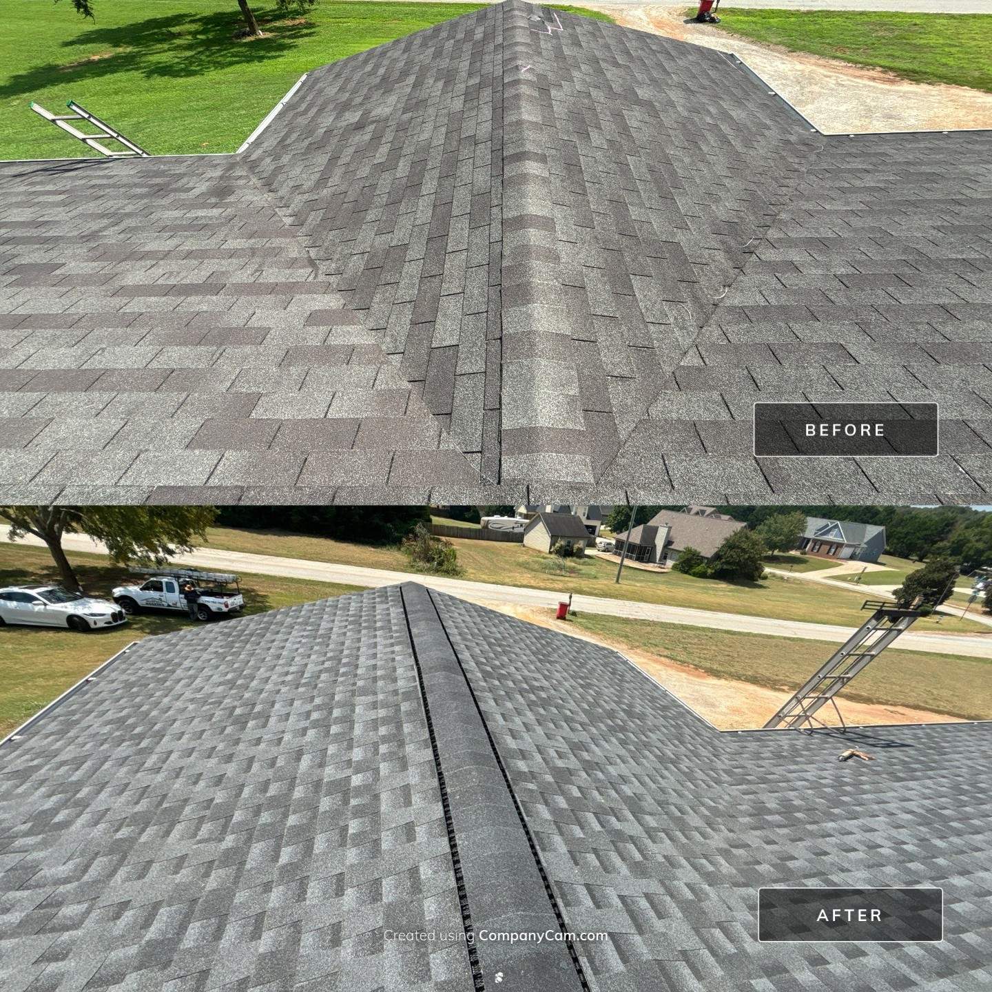Half roof replacement  by Deerfield Roofing LLC