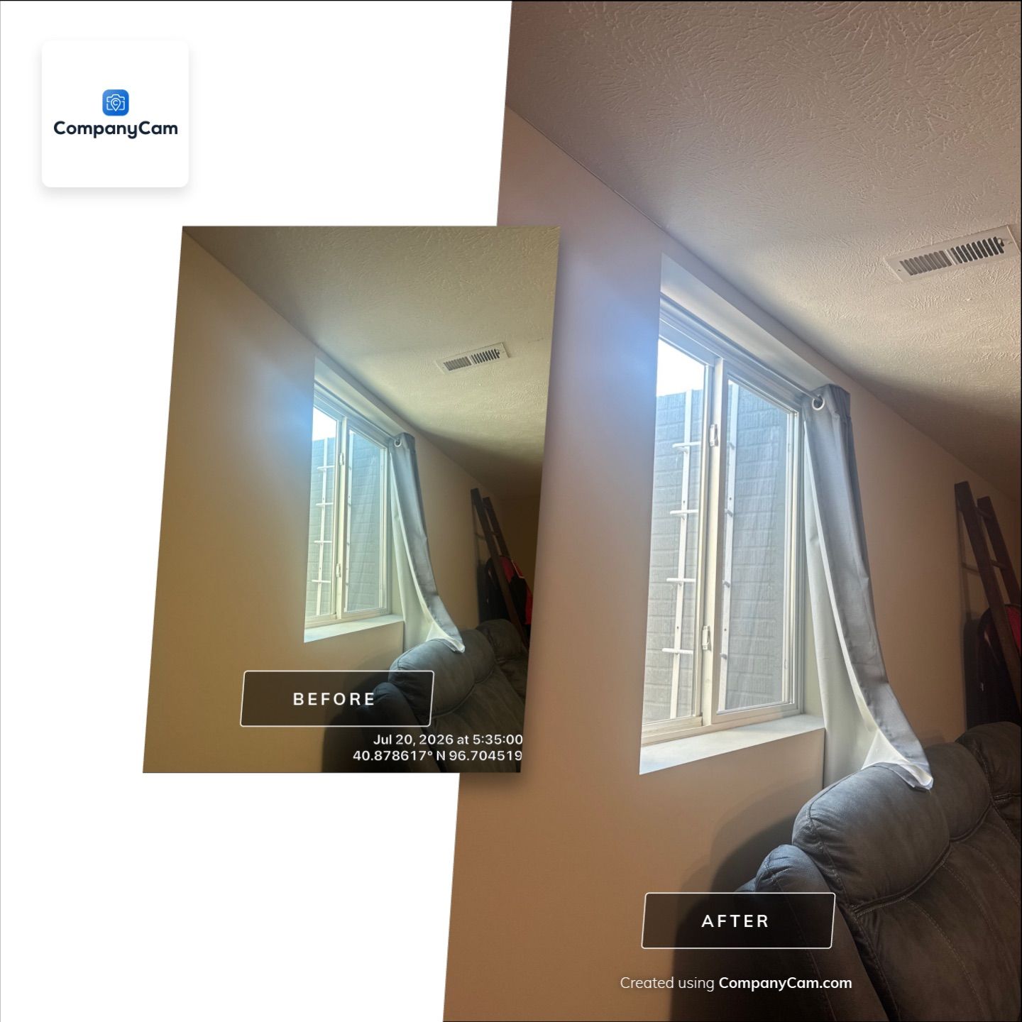 Basement Egress Window Installation with Safety Ladder in Lincoln by CompanyCam Sales Demo