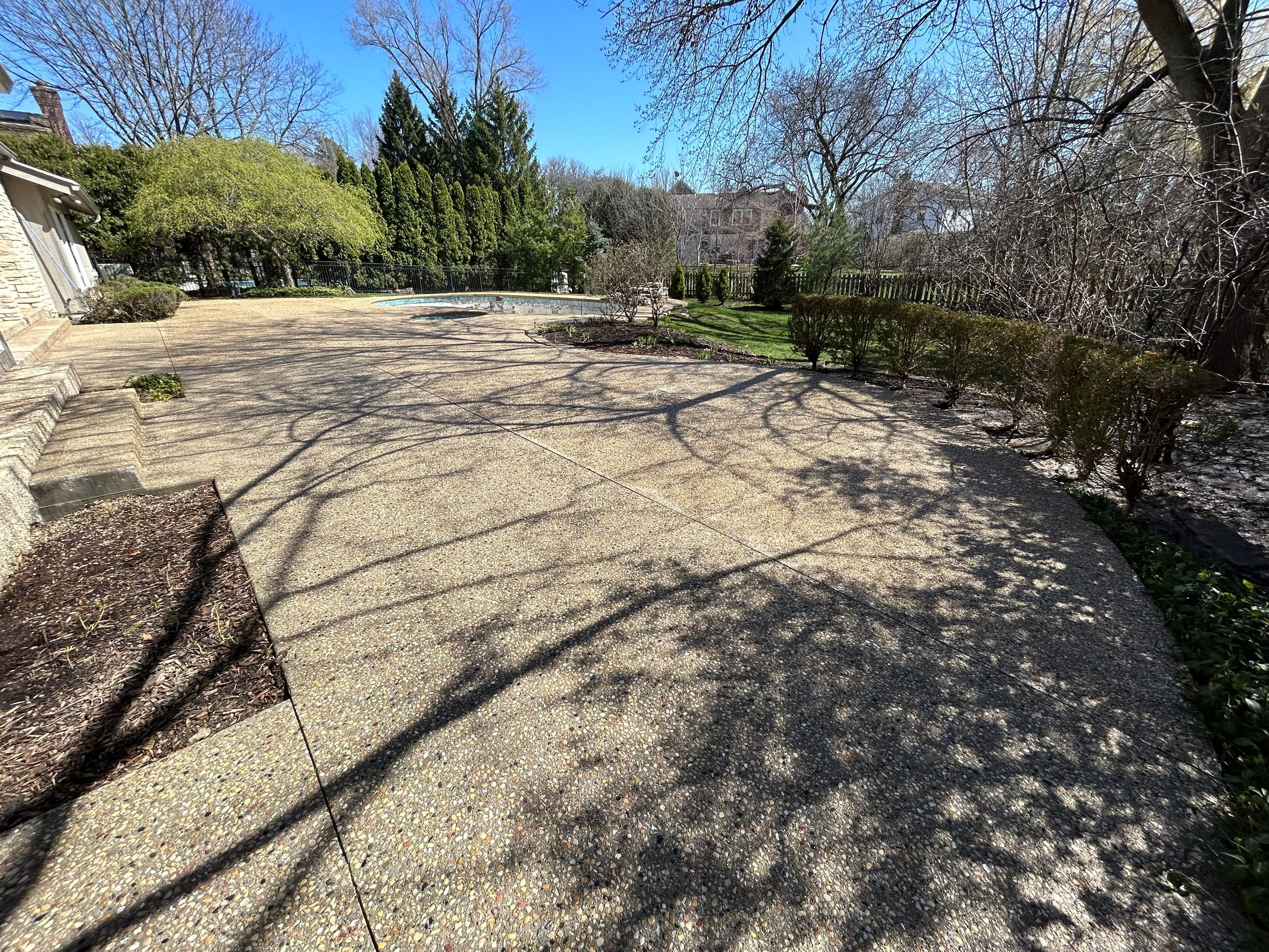 Aggregate Clean and seal using low gloss sealer by Northern Power Washing LLC.