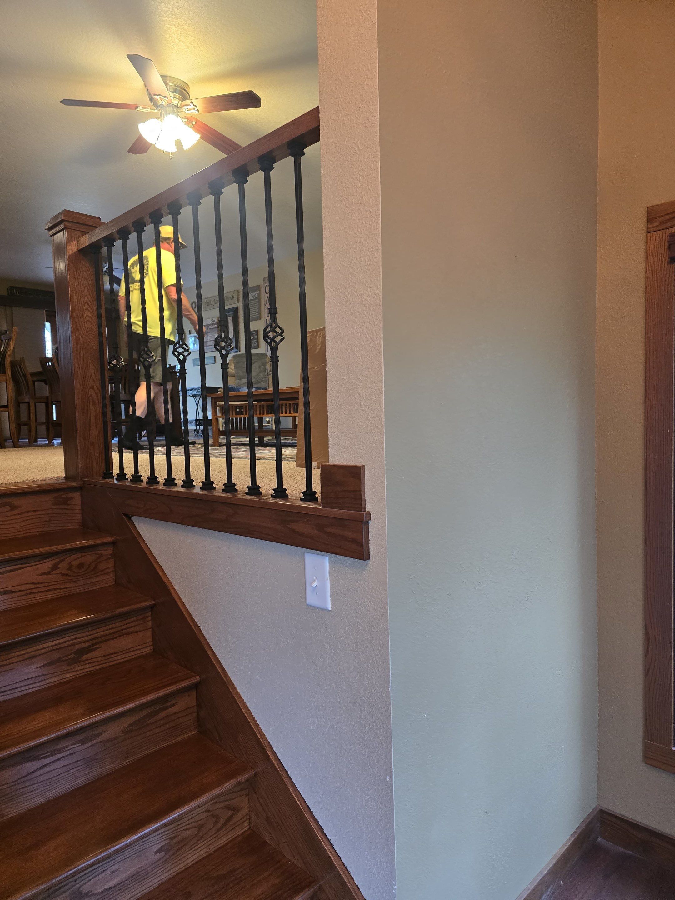 Stain, Lacquer and Seal New Steps by Midwest Paint LLC