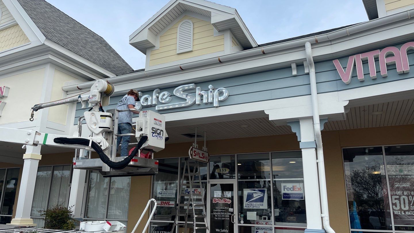 Channel Letters for Safe Ship by SignCrafters