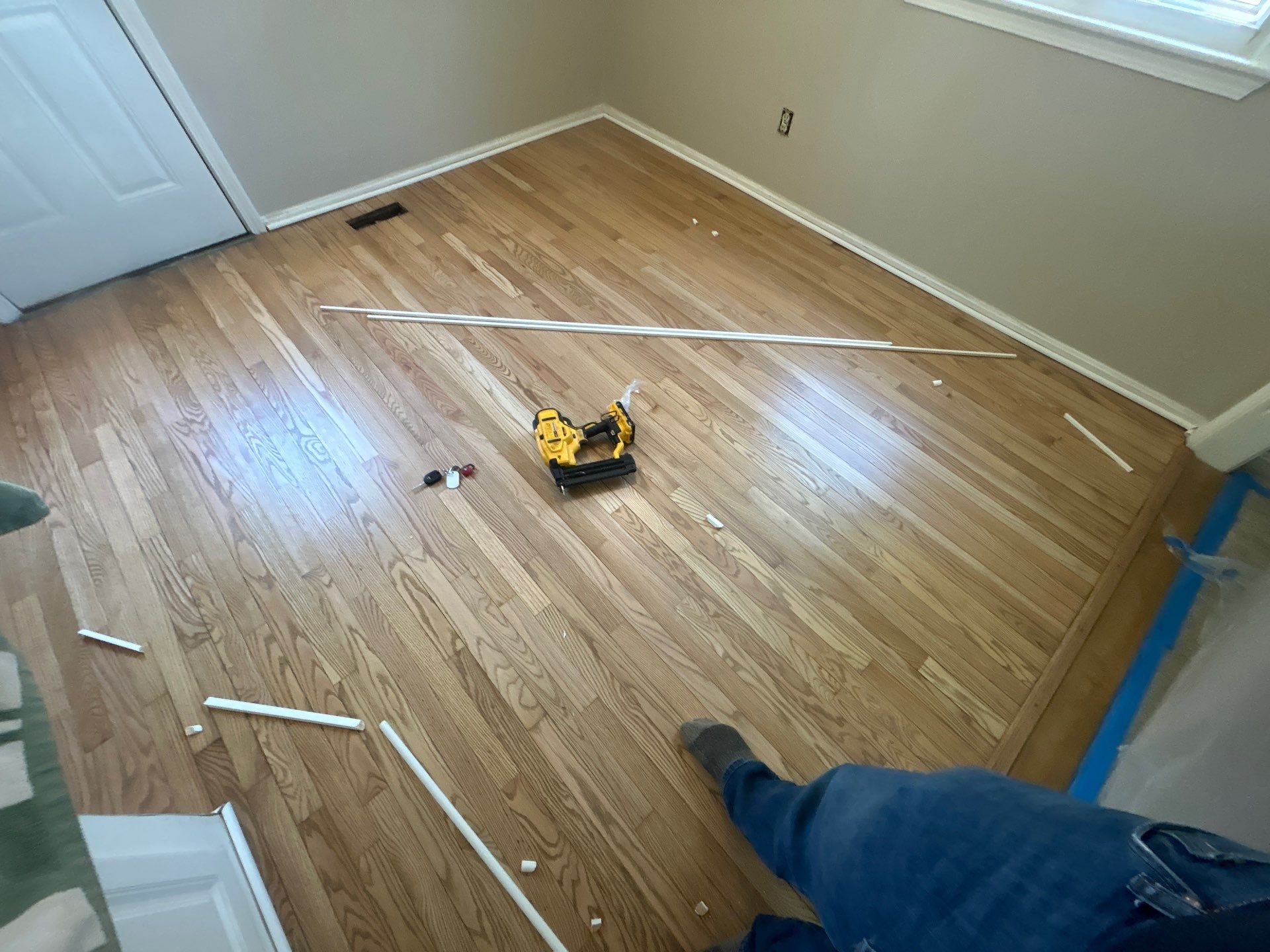 Hardwood Refinish Project in Crestwood by Footprints Floors Kentucky