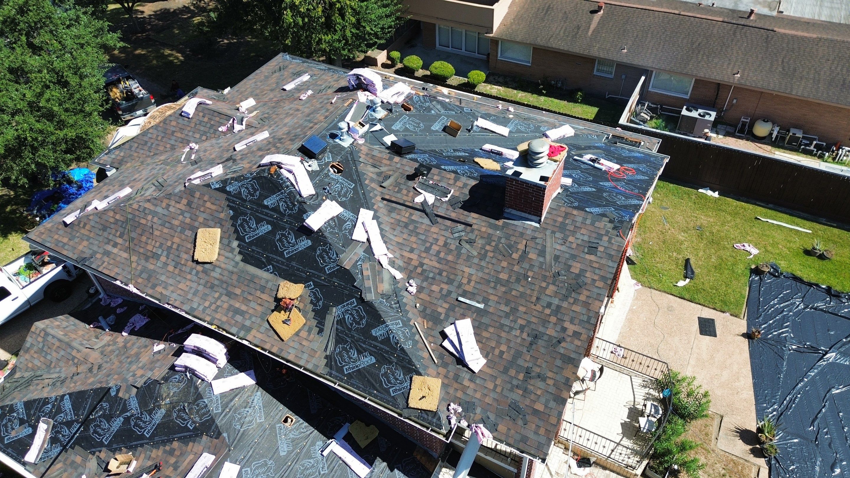 Stately Houston Roof Replacement With Owens Corning Duration Shingles by Houston Roofing & Construction