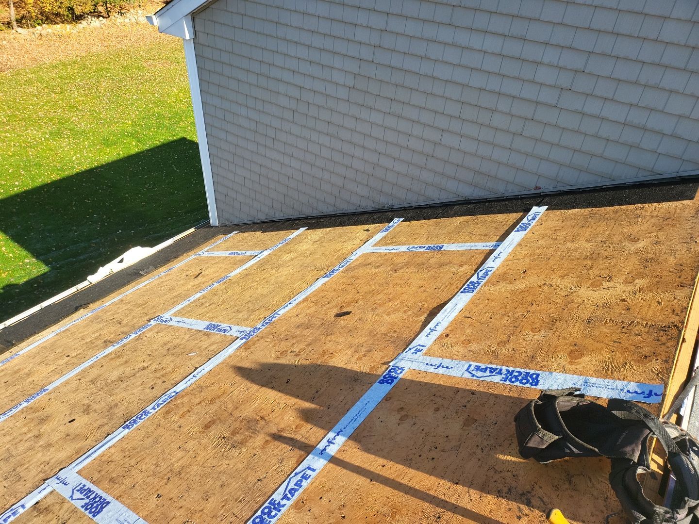 Residential Roofing Installation using Owens Corning TruDefinition Estate Gray by A Plus Exterior