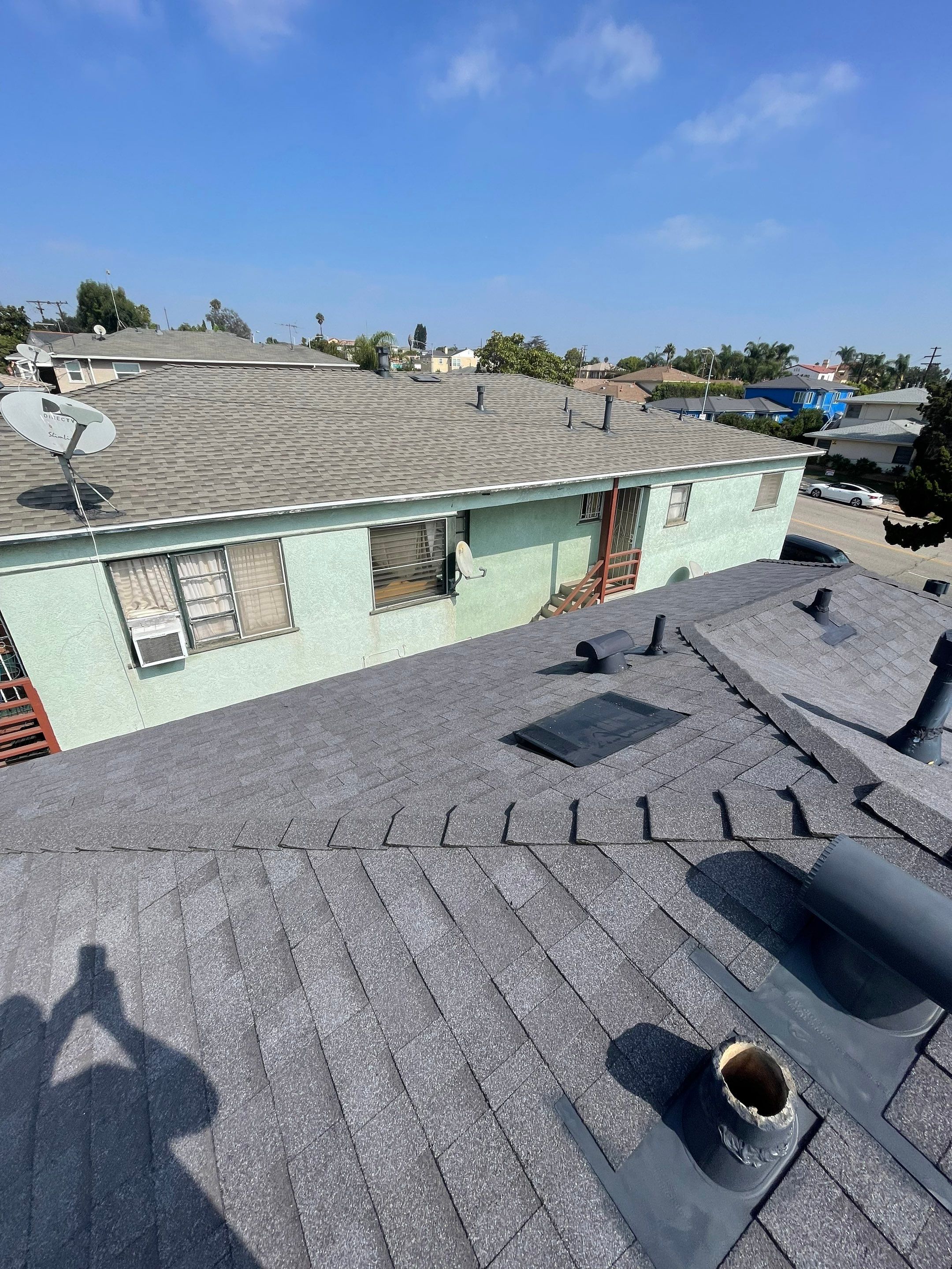 Apartment complex roof replacement by West Coast Roofing Los Angeles