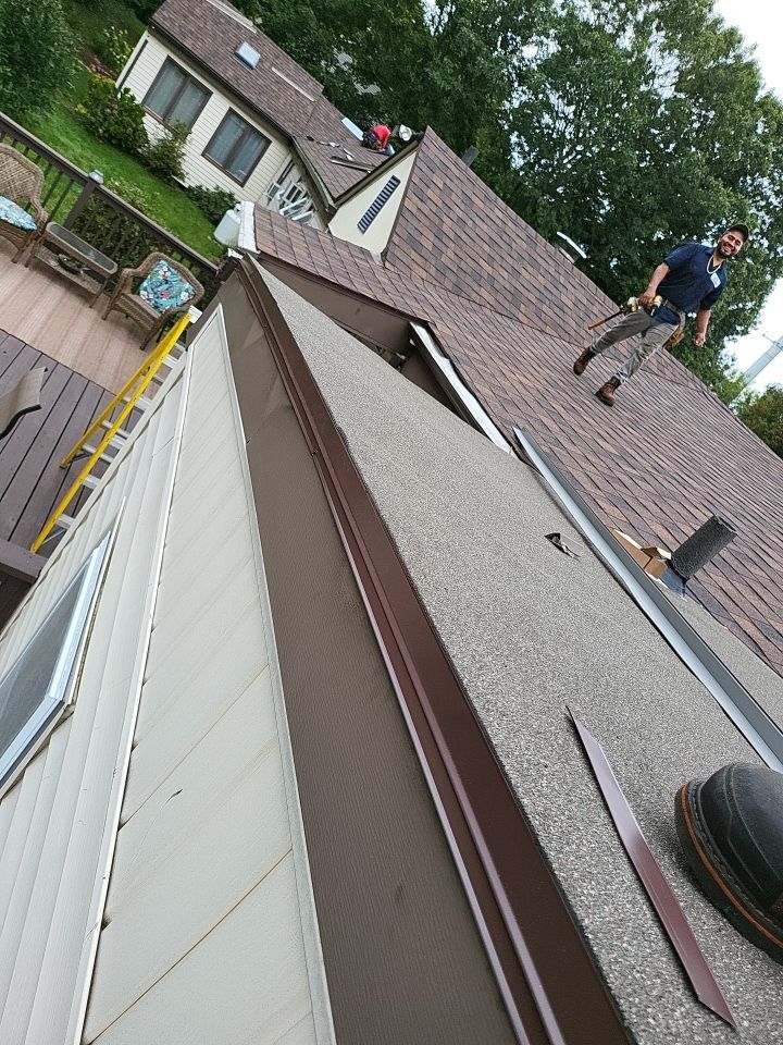 Residential Roofing Installation using Owens Corning Duration Brownwood by A Plus Exterior