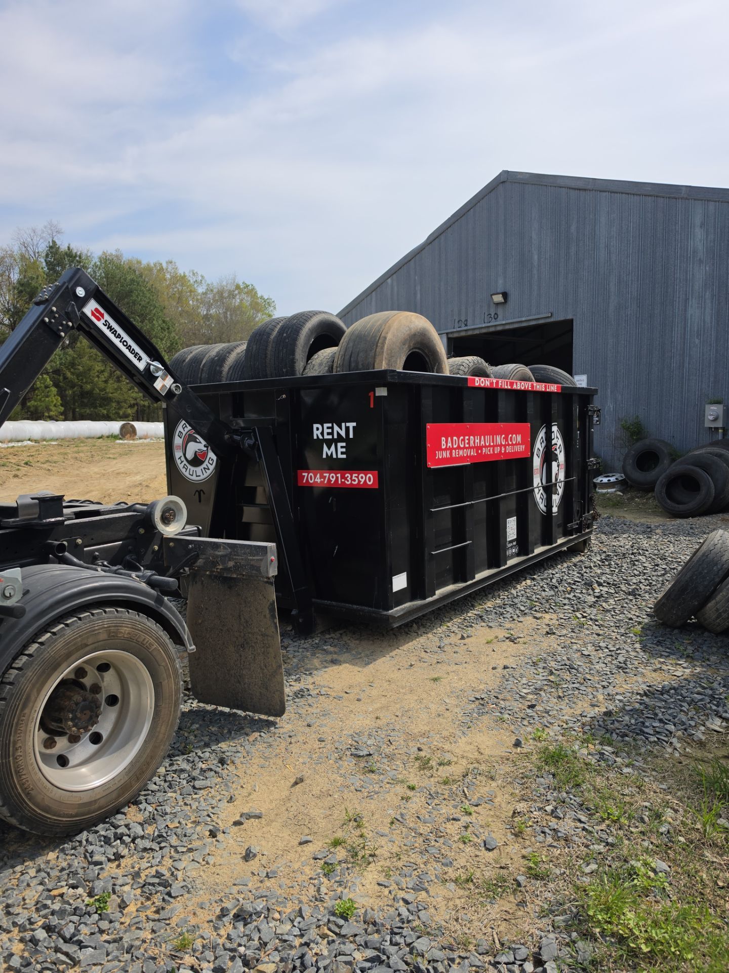 Dumpster Rental Peachland by Badger Hauling
