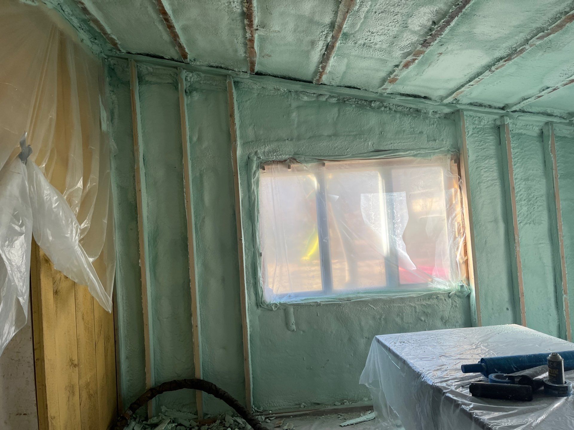 Home Remodel using Closed Cell Spray Foam by NYS Foam & Energy