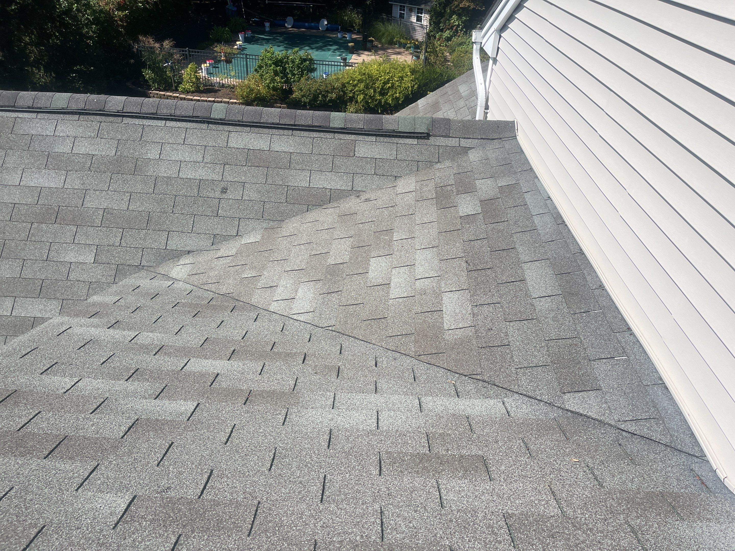 Residential Roofing Installation using Certainteed Landmark Moire Black by A Plus Exterior