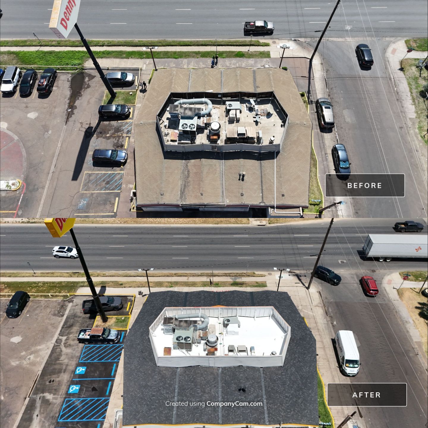 Commercial Asphalt Shingle and Flat Roof Installation in Laredo by JM Flores Roofing & Construction, Inc