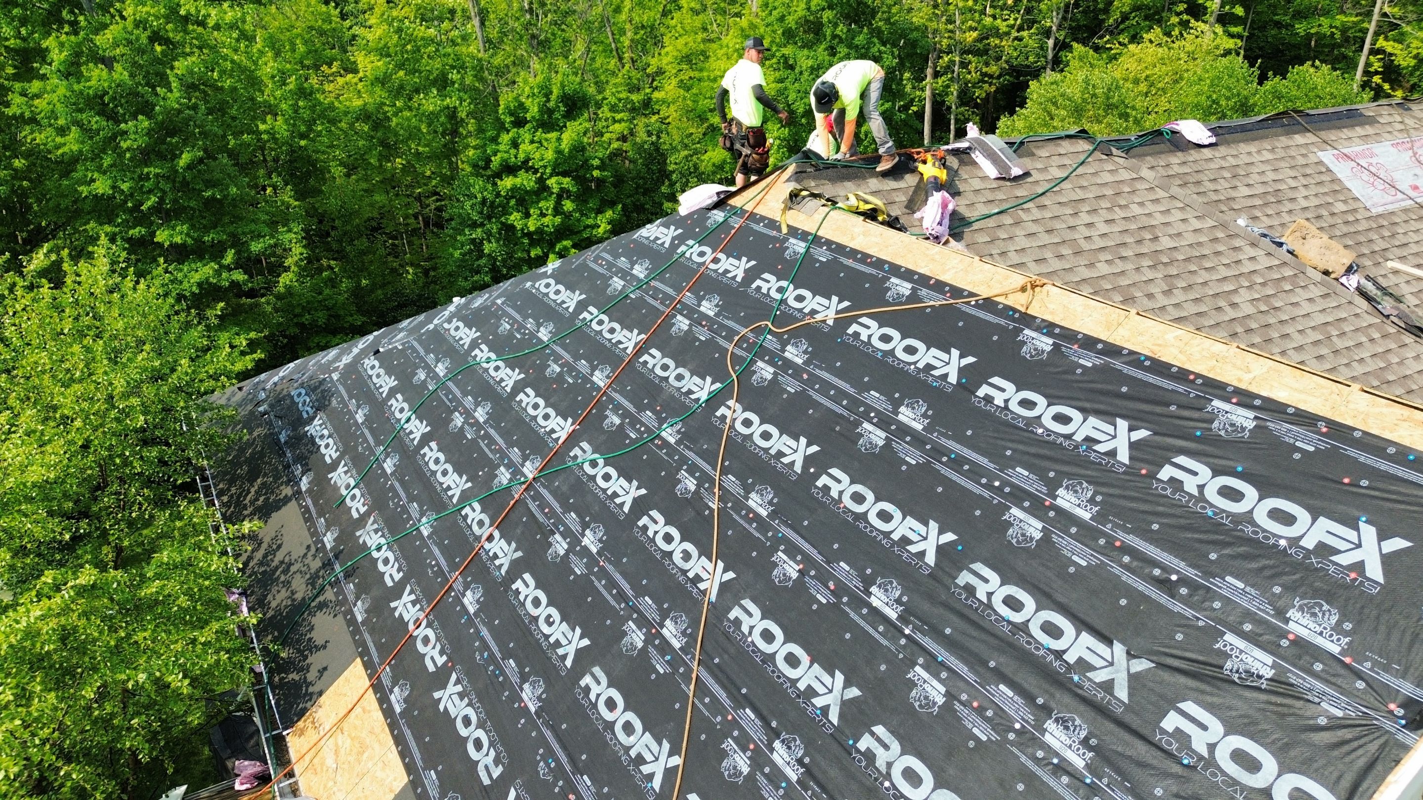 Residential Roofing Installation using Duration Series Shingles - Colonial Slate by RoofX 