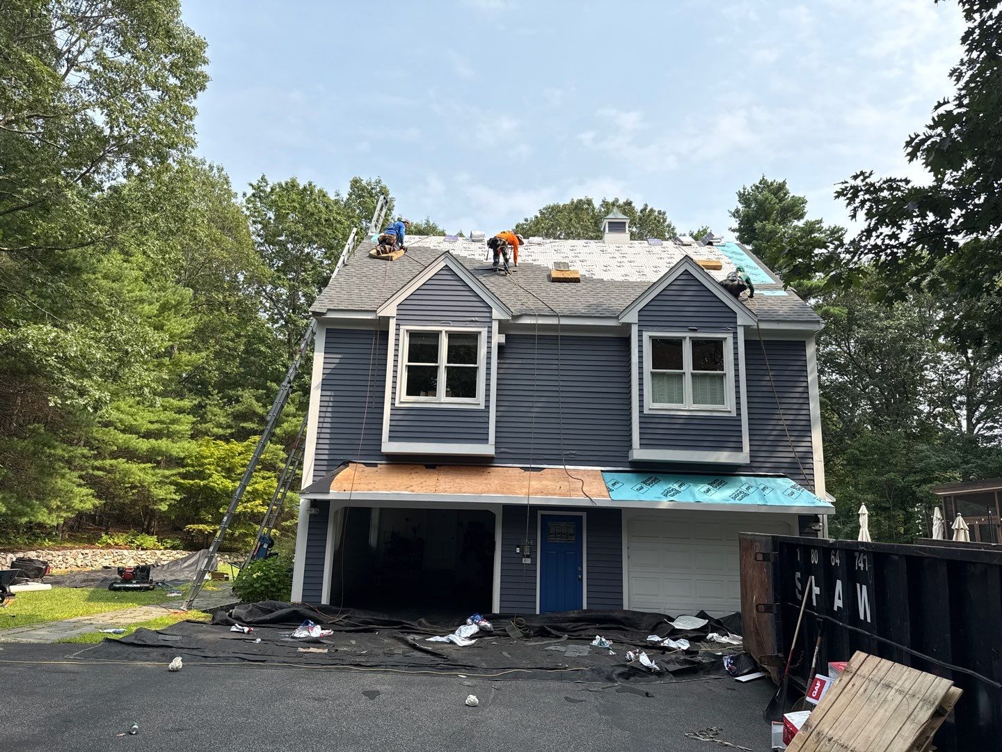 Solar-Ready Roof Replacement with GAF Pewter Gray Shingles & VELUX Skylights by Sensible Home Solutions