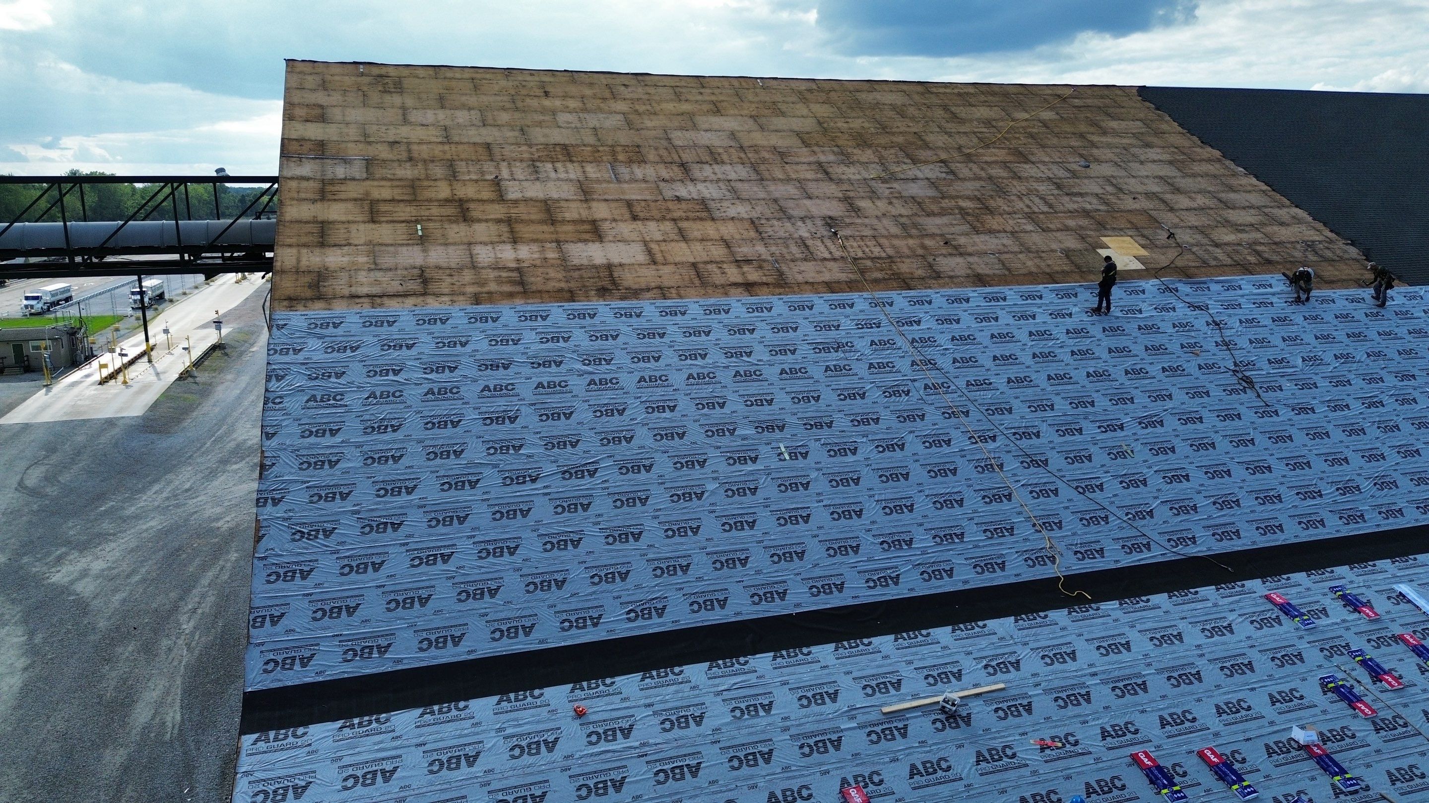 Commercial Roofing Installation using Timberline HDZ Shingles - Hunter Green by RoofX 