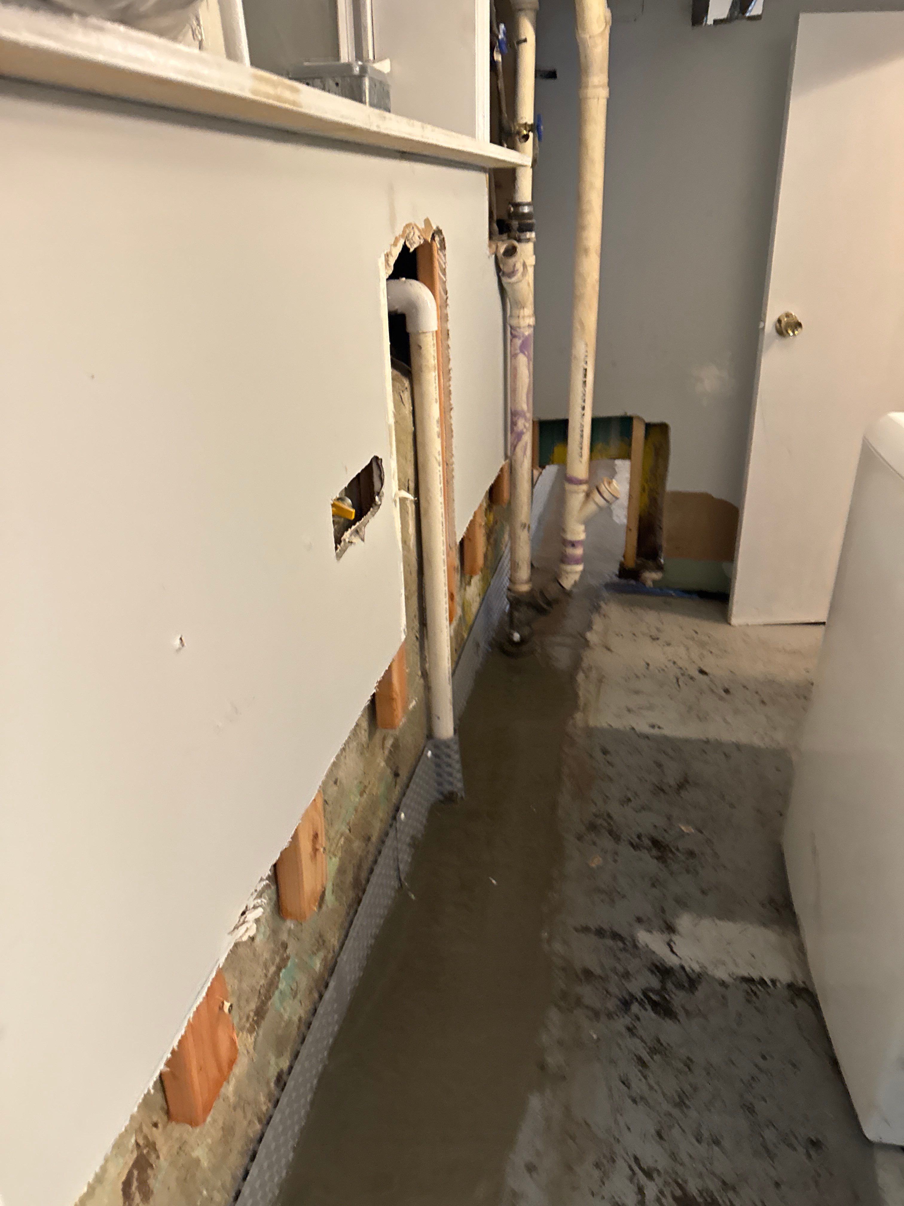 Interior French Drain West Orange NJ by Pure Service Pro, LLC 