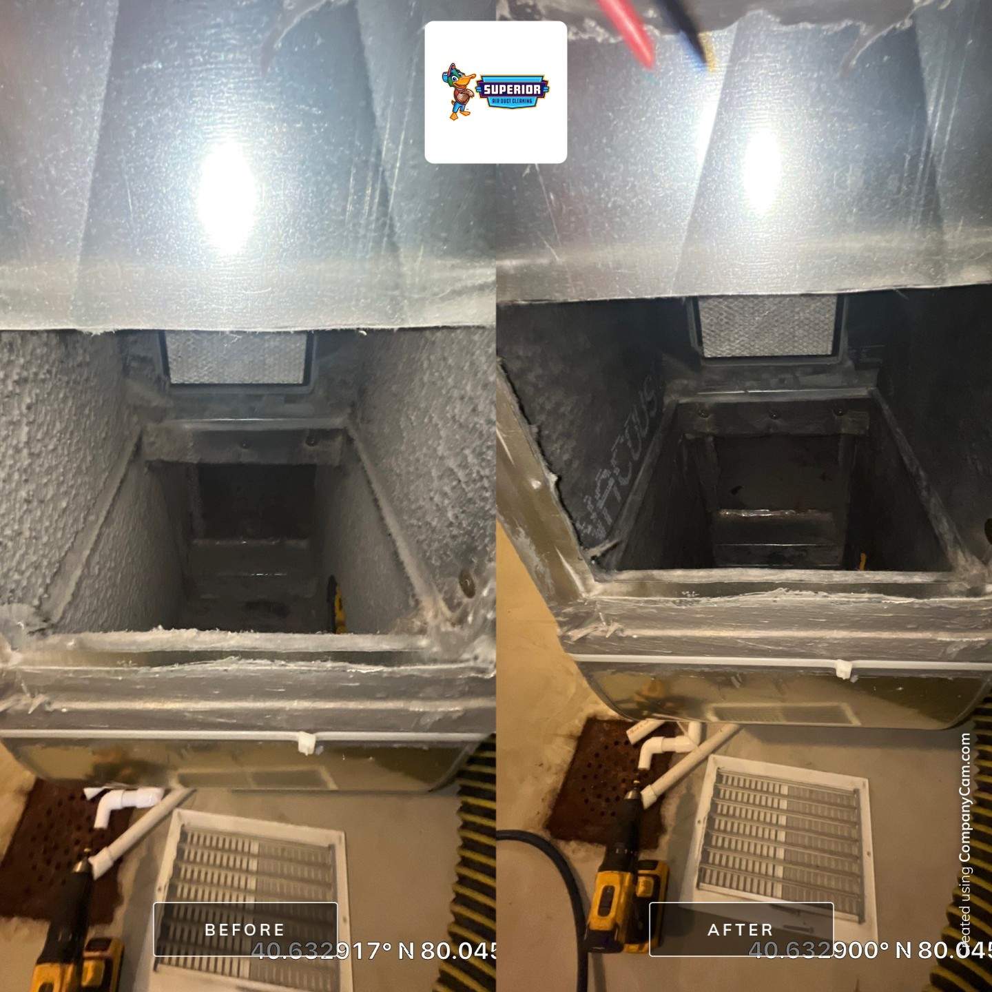 Air Duct Cleaning With a Vacuum Truck in Wexford, PA. by Superior Air Duct Cleaning