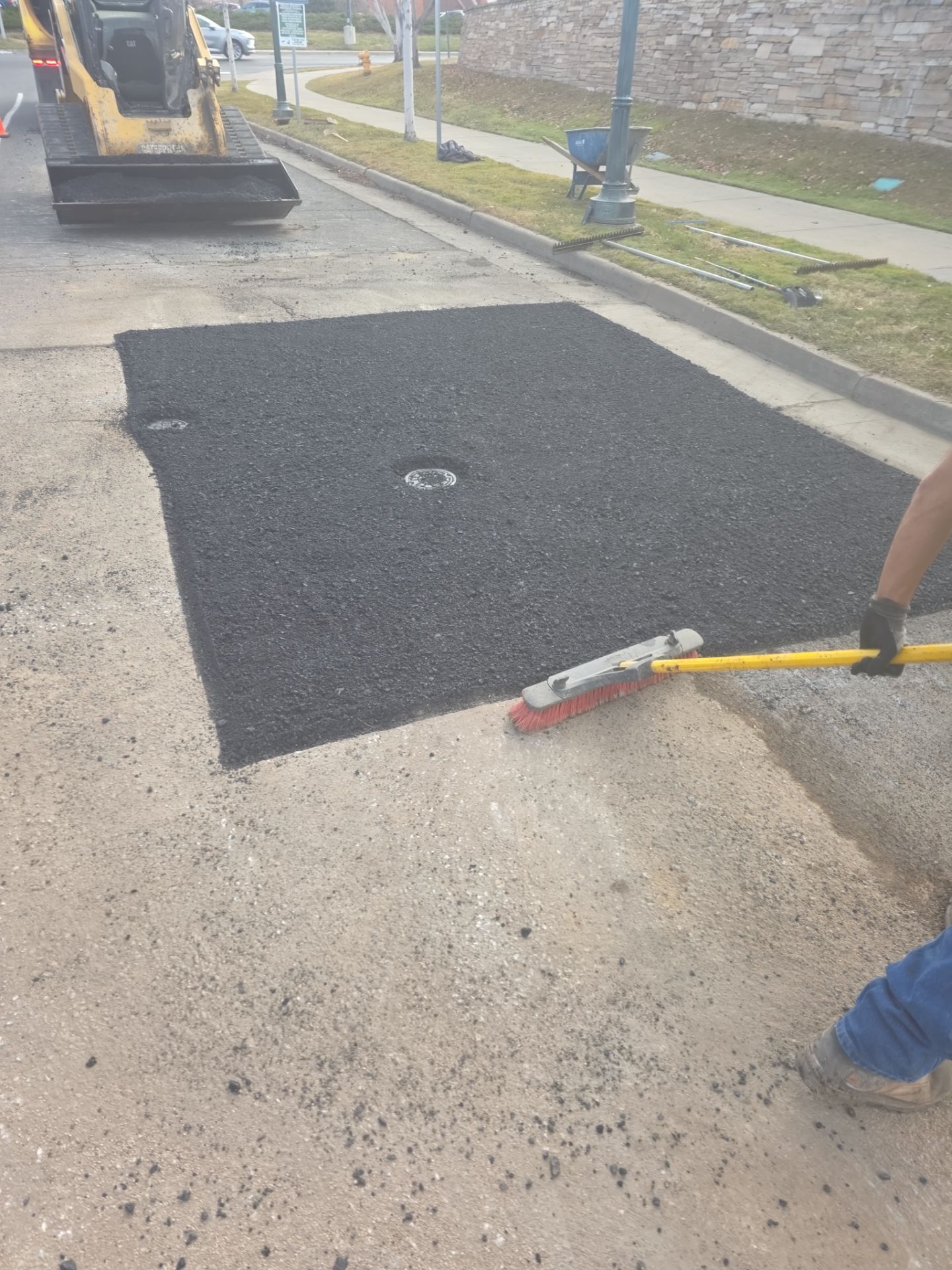 Asphalt Patching for underground project Colorado Mills by DMH Site Services