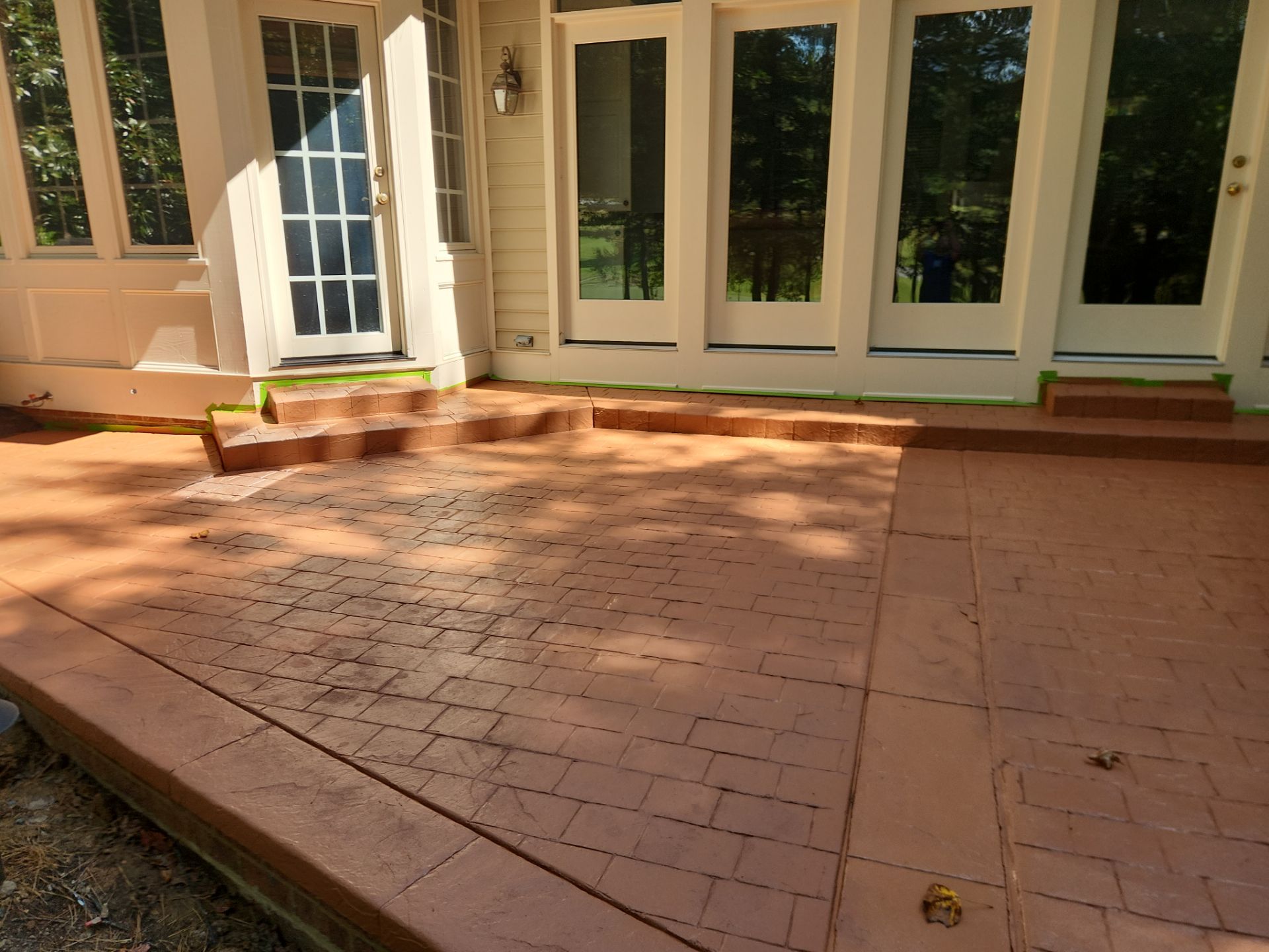 paver patio using Concrete Stain by DuraSeal