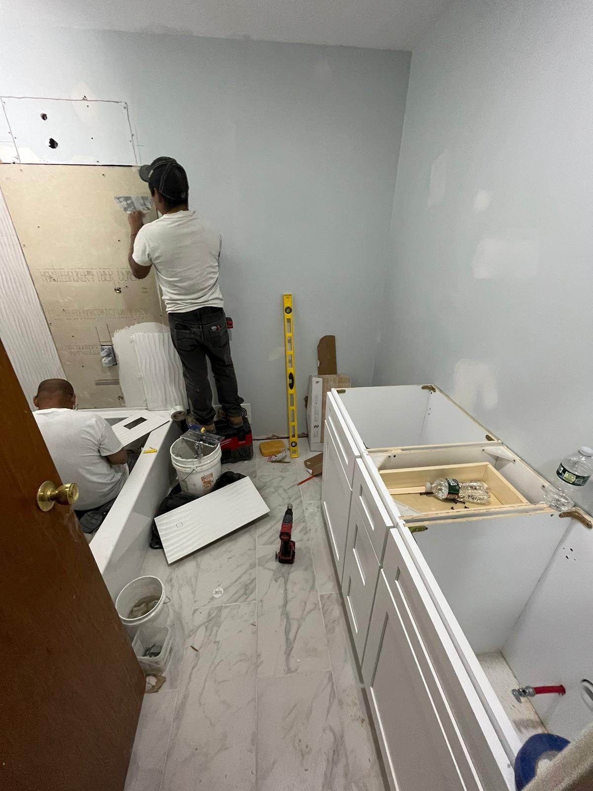 Bathroom Remodel using Tile by Home Concepts Construction