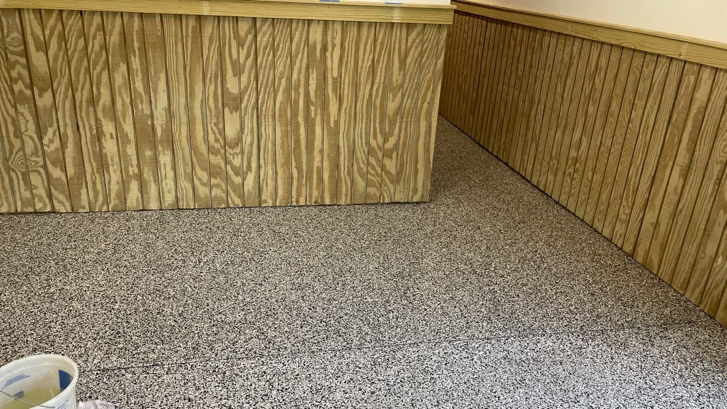 Garage TransFLOORmation using Domino by Innovative Concrete Coatings 