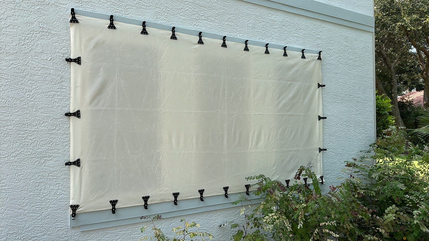 Hurricane Fabric - White by Smart Guard Shutters