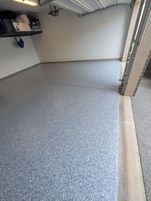 Garage Floor Coating using Comet