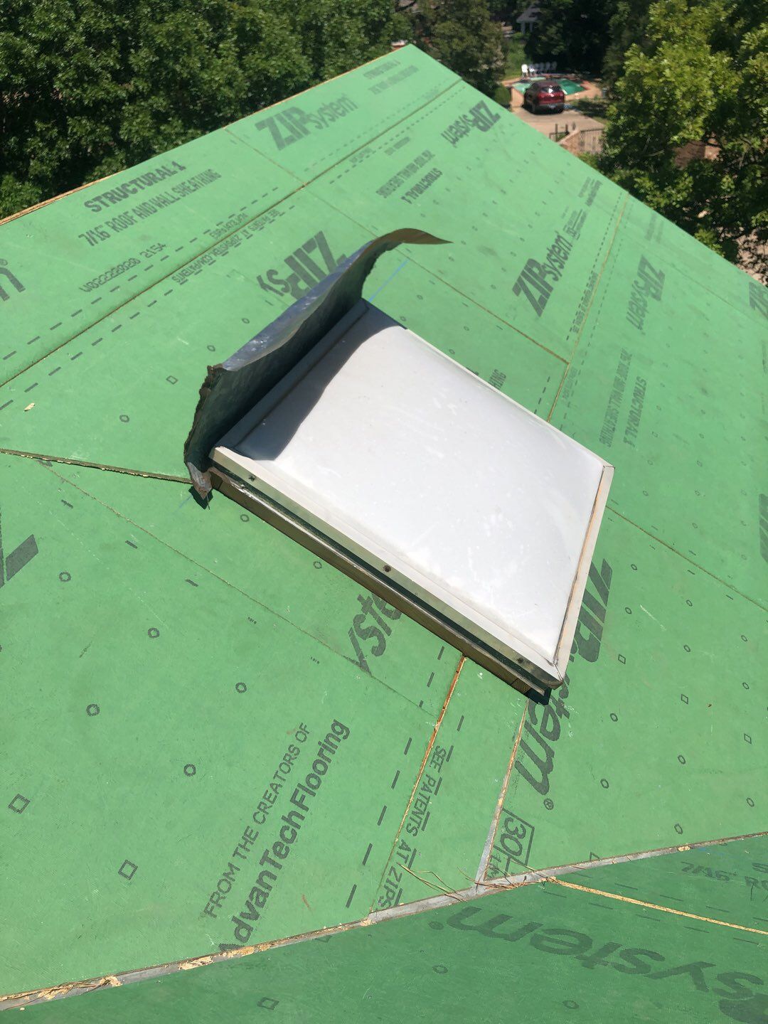 Designer Residential Roof with Zip System by Springtree Restoration