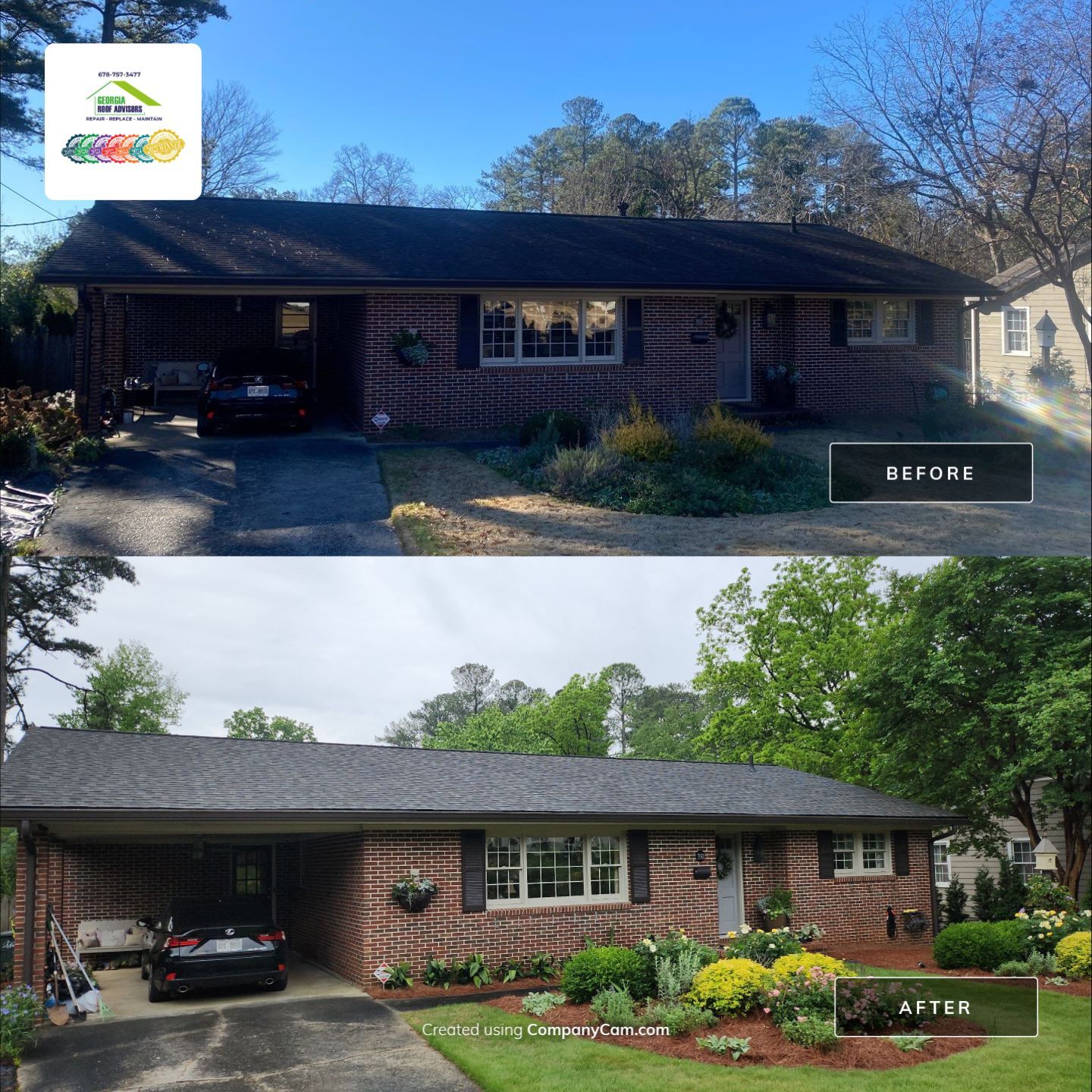 Bye Old, Hi GAF HDZ ππ½β¬οΈ by Georgia Roof Advisors