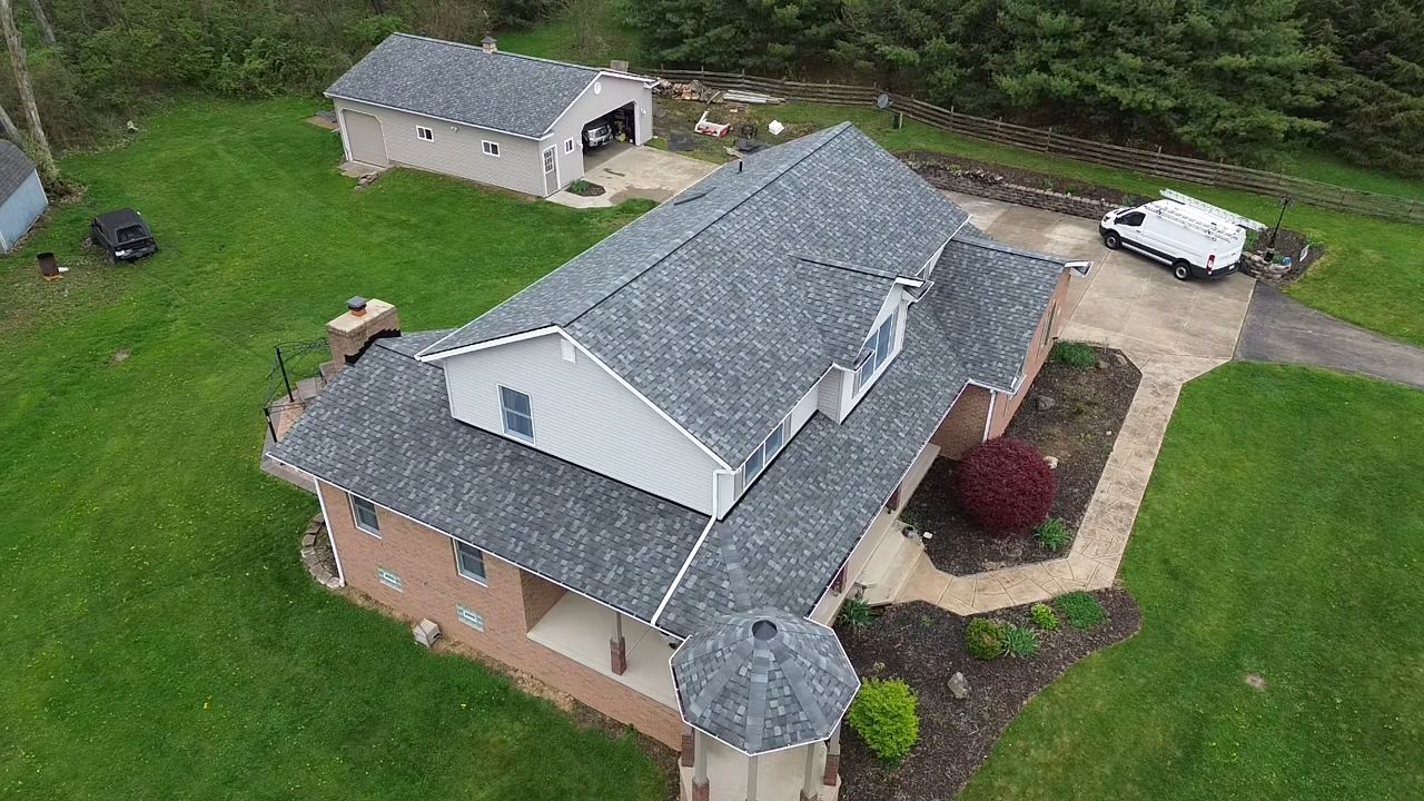 Atlas Pinnacle, Color, Coastal Granite, Drip Edge, Birch White by Eagle Eye Roofing