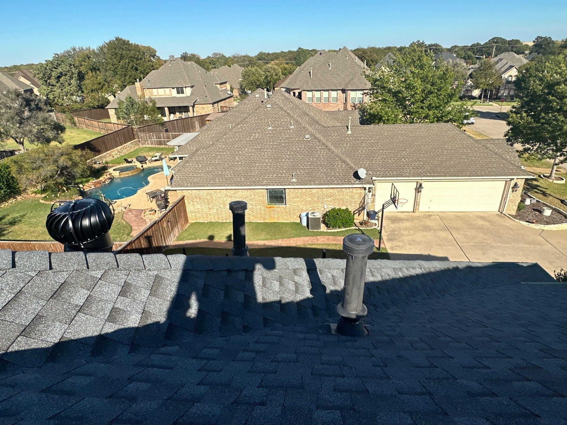 Full Roof Replacement in Mansfield Texas - GAF MasterElite Golden Pledge 25 year Warranty by First United Roofing & Construction
