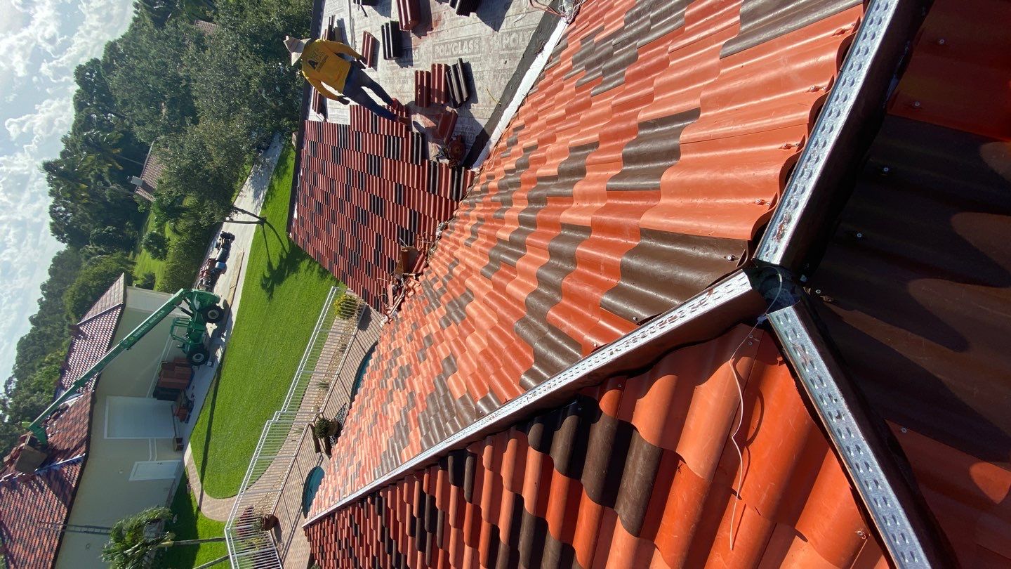 Residential Roofing Installation using Brava Spanish Tile in West Palm Beach by International Roofing