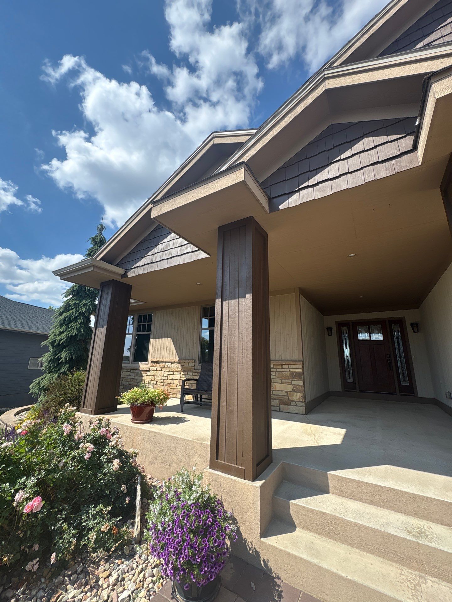 Sioux Falls Exterior Refresh and Multi-Level Deck Maintenance by Select Painting, Coatings & Garage Cabinets