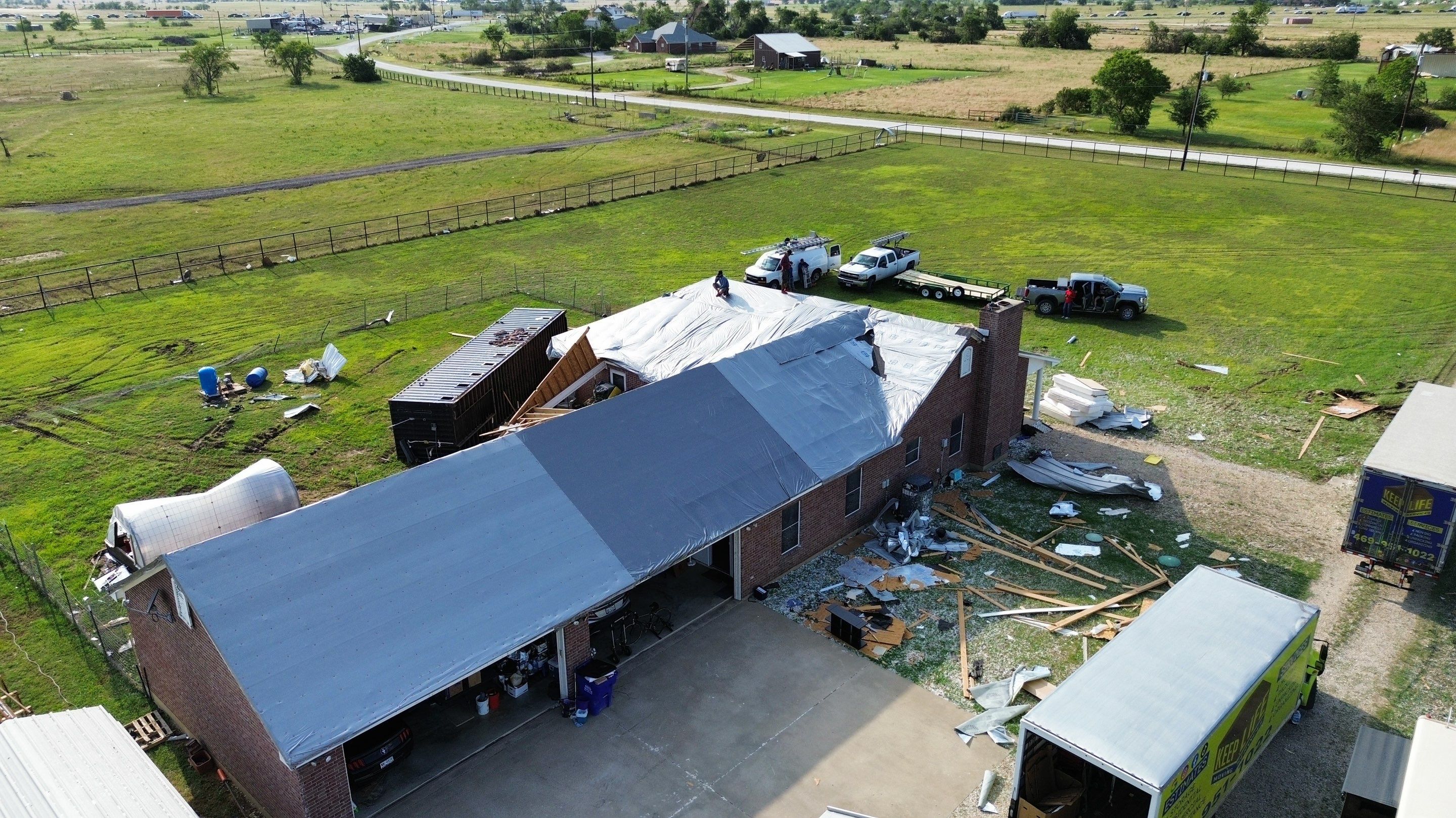 Tornado Recovery by First Out Roofing