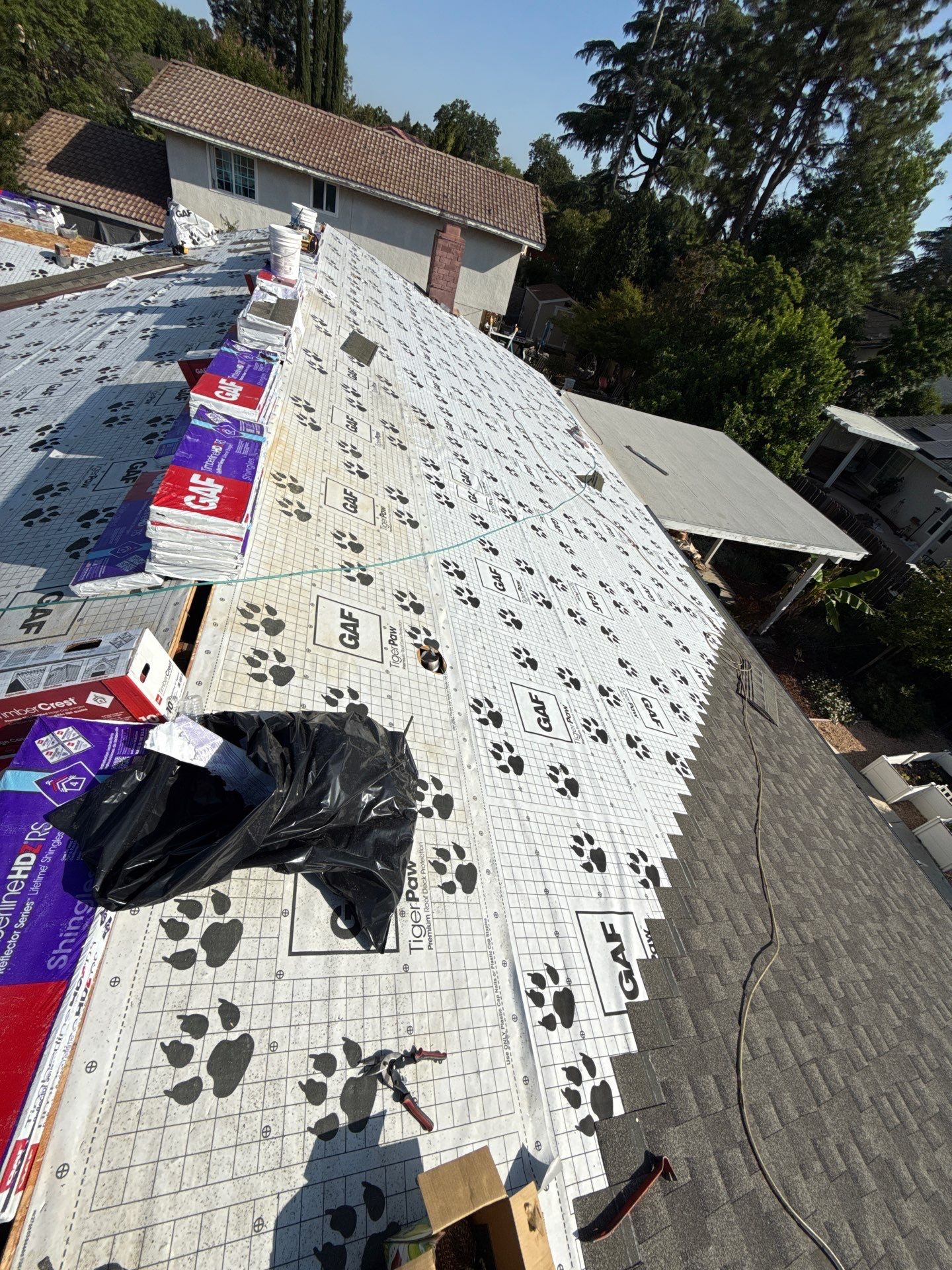 Residential Reroof using GAF by Nextop Roofing