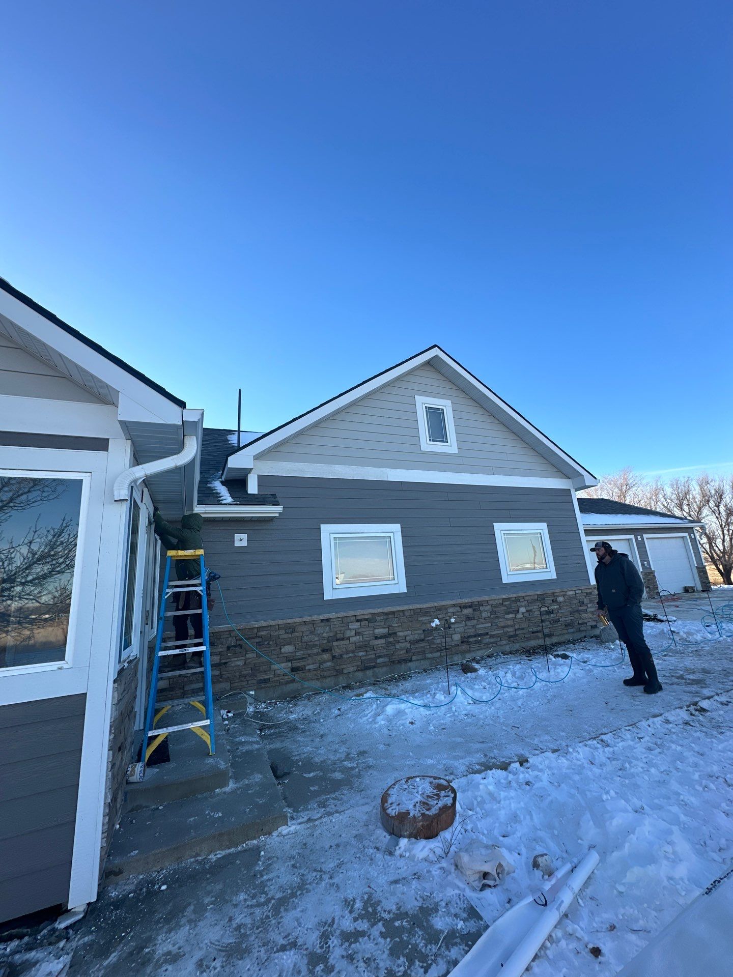 Residential Siding Replacement Project in Chinook, MT by swagg construction