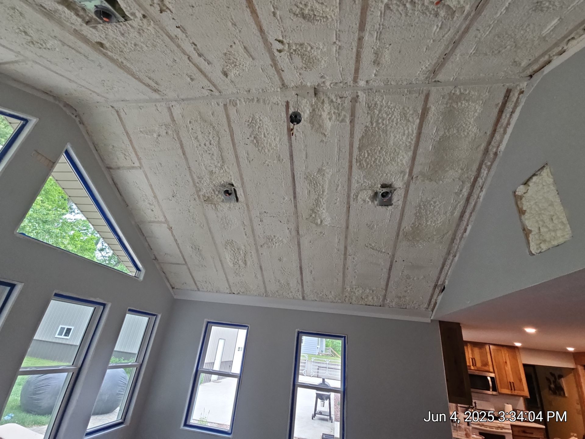 Removing a bad foam install by a national company by M.Y INSULATION LLC