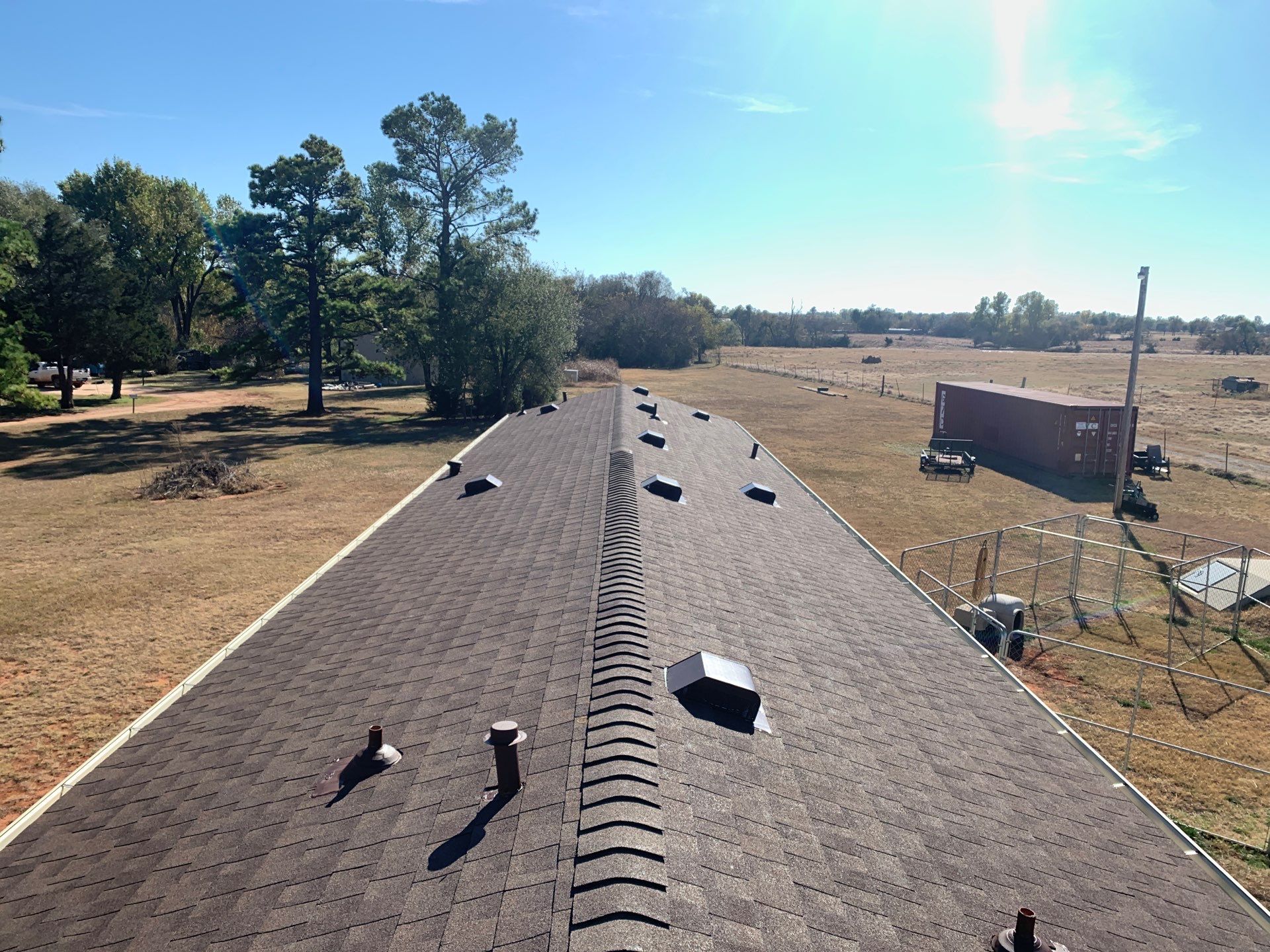 roof and vent replacement in Tuttle by McCann's Roofing and Construction