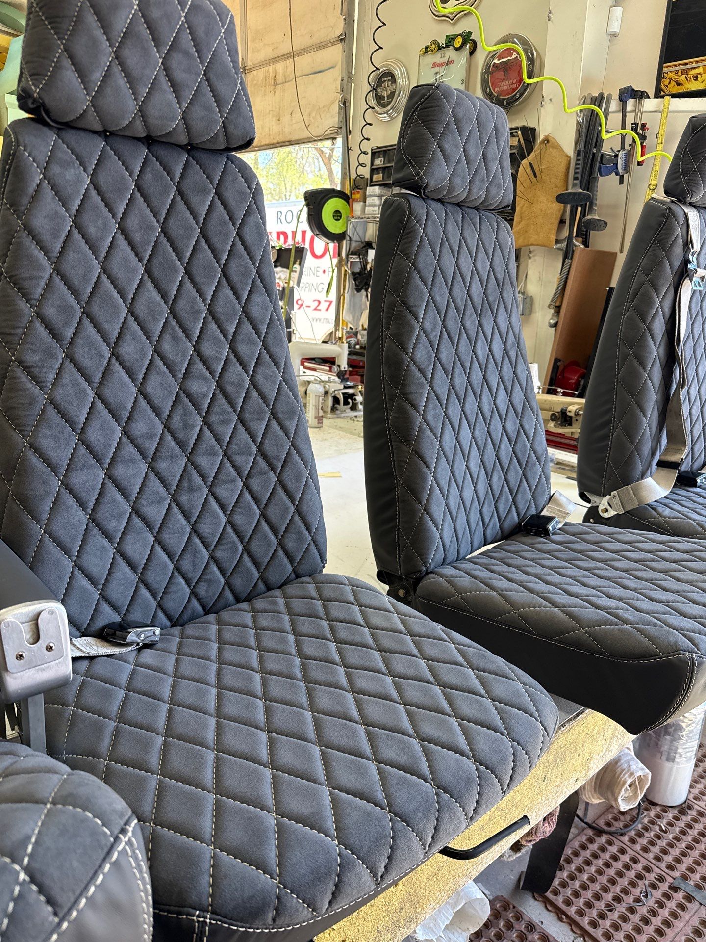 84 beech air craft seats by Rocky Mountain Upholstery Co