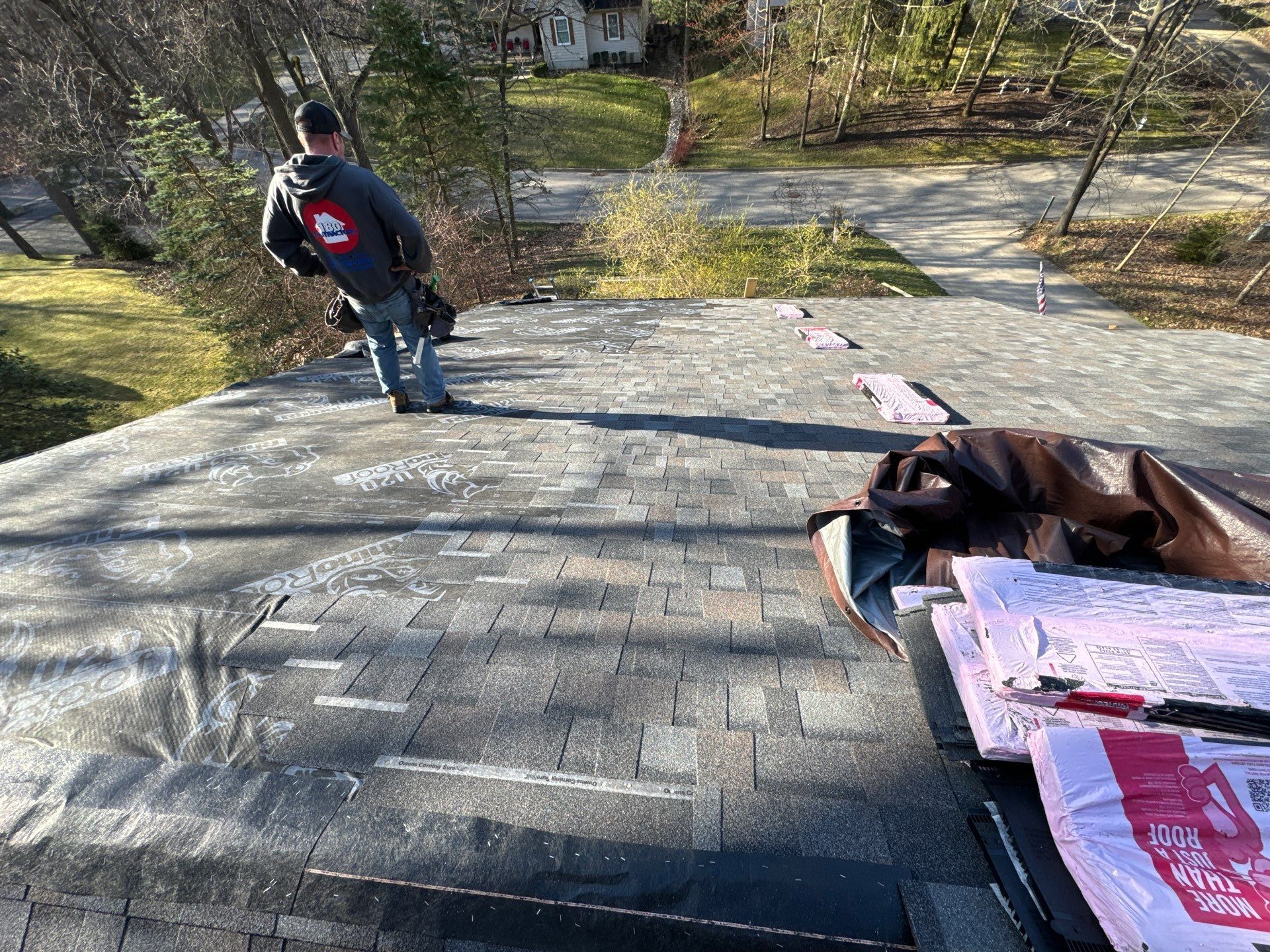 Roof Replacement using Owens Corning by 180 Contractors
