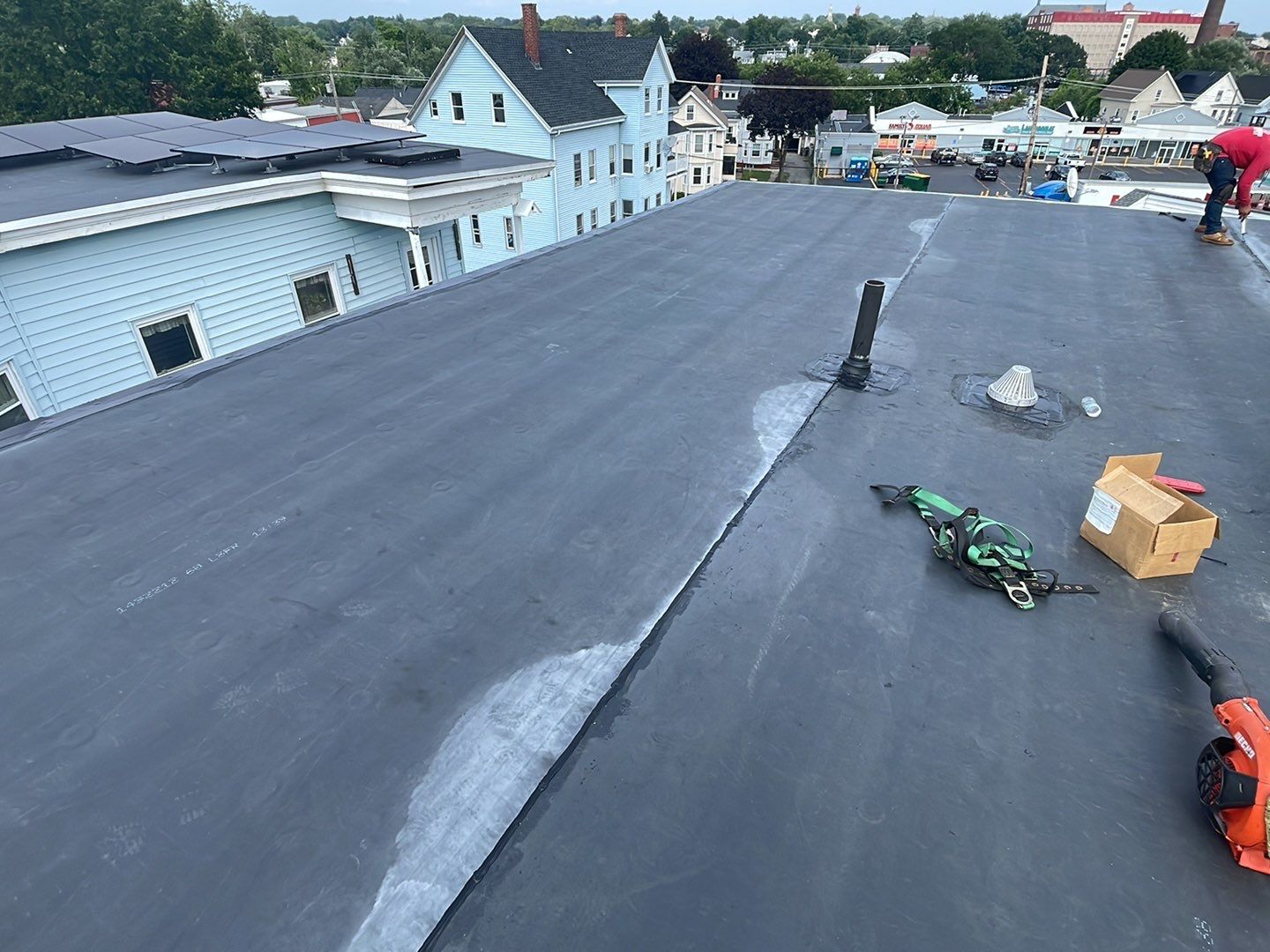 Residential Roofing Installation using EPDM/Rubber by Sensible Home Solutions