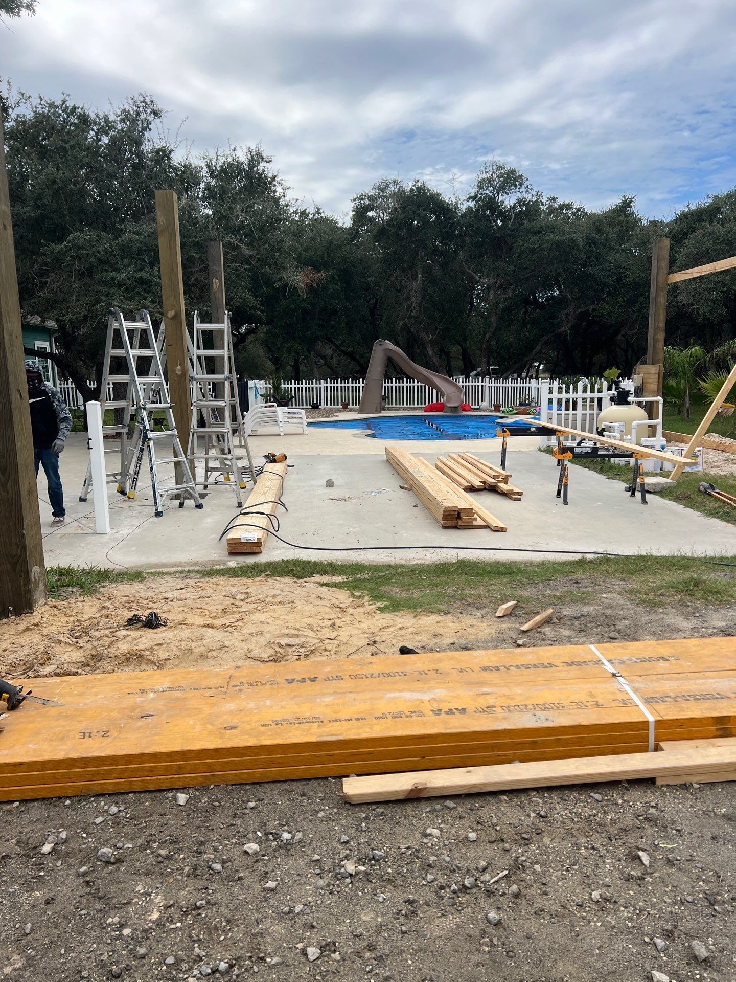 Poolside Pink Top by Bayfront Roofing and Construction