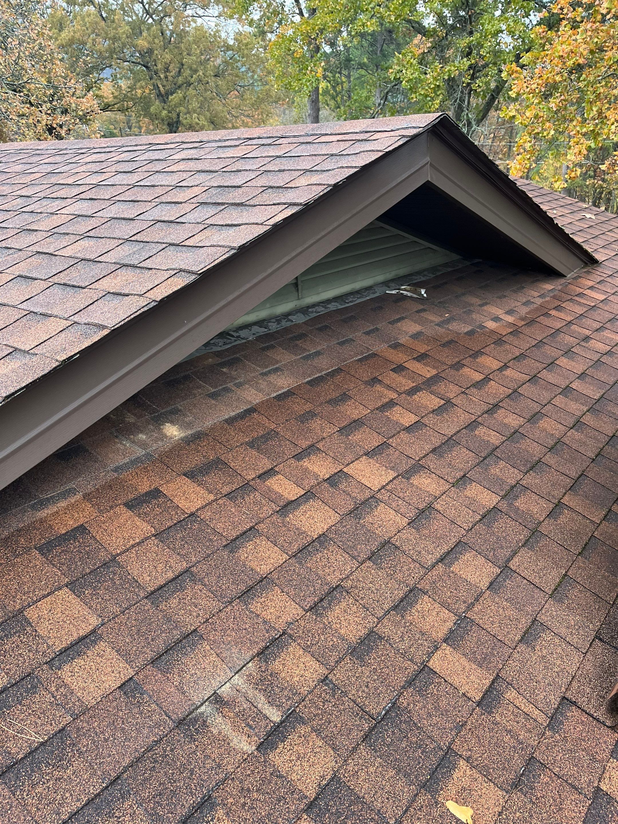 Residential Roof Replacement With GAF Architectural Shingles in Hot Springs by Temple Roofing and Exteriors