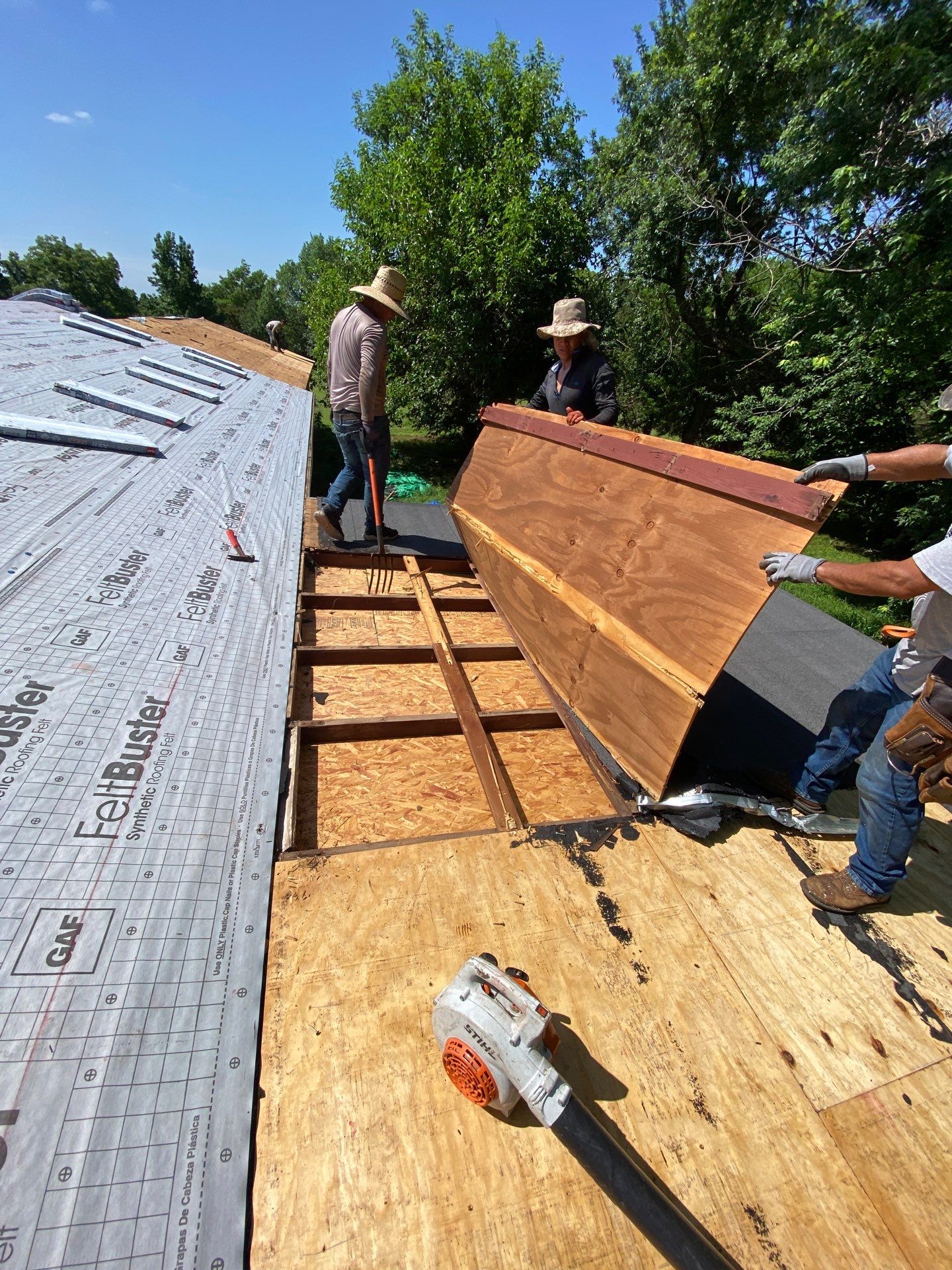 Storm Damage Restoration and Complete Roof Replacement in Pauls Valley by BANA Roofing and Solar Supply