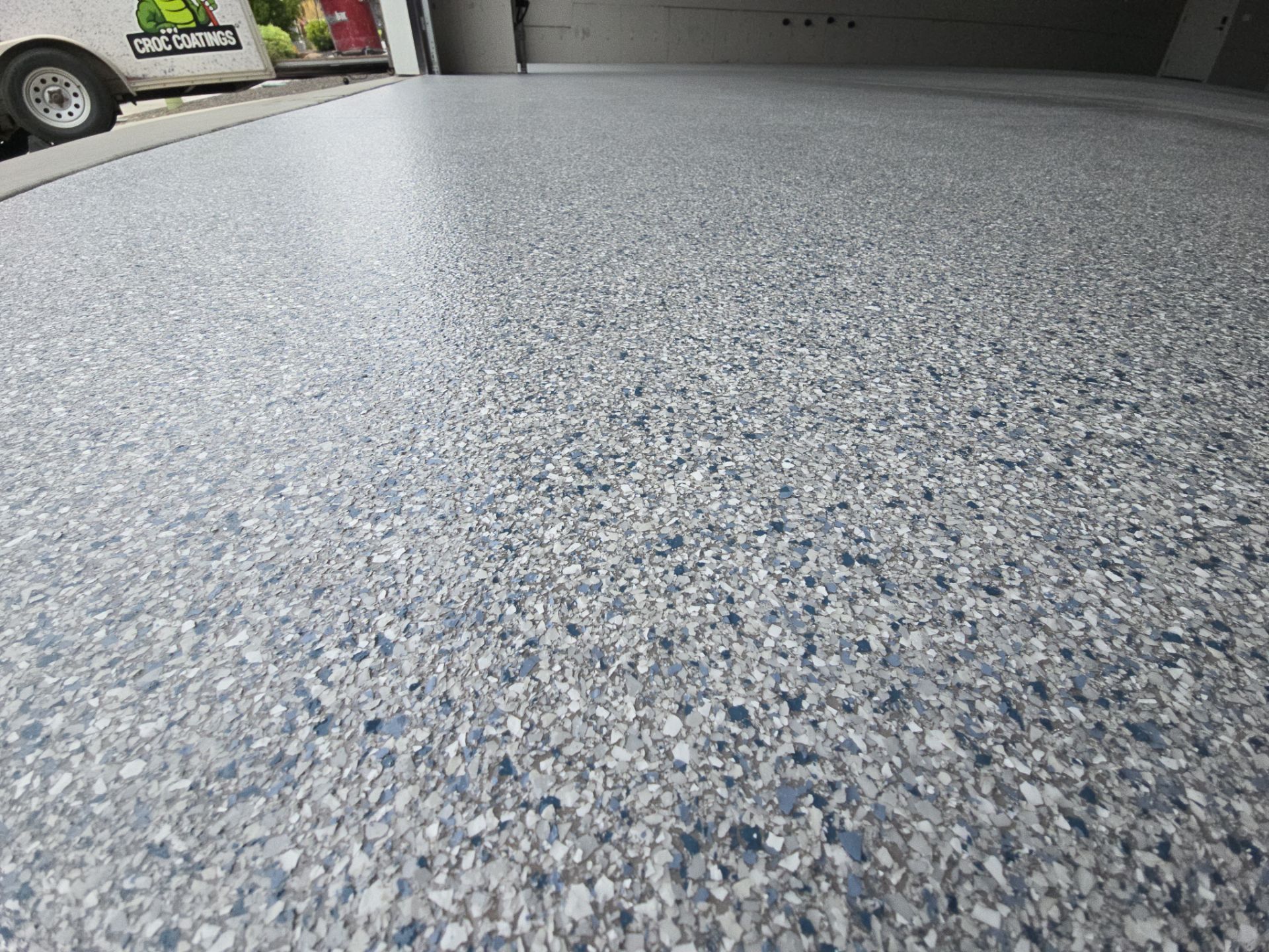 Garage Transformation using Tidal Wave by Croc Coatings, LLC