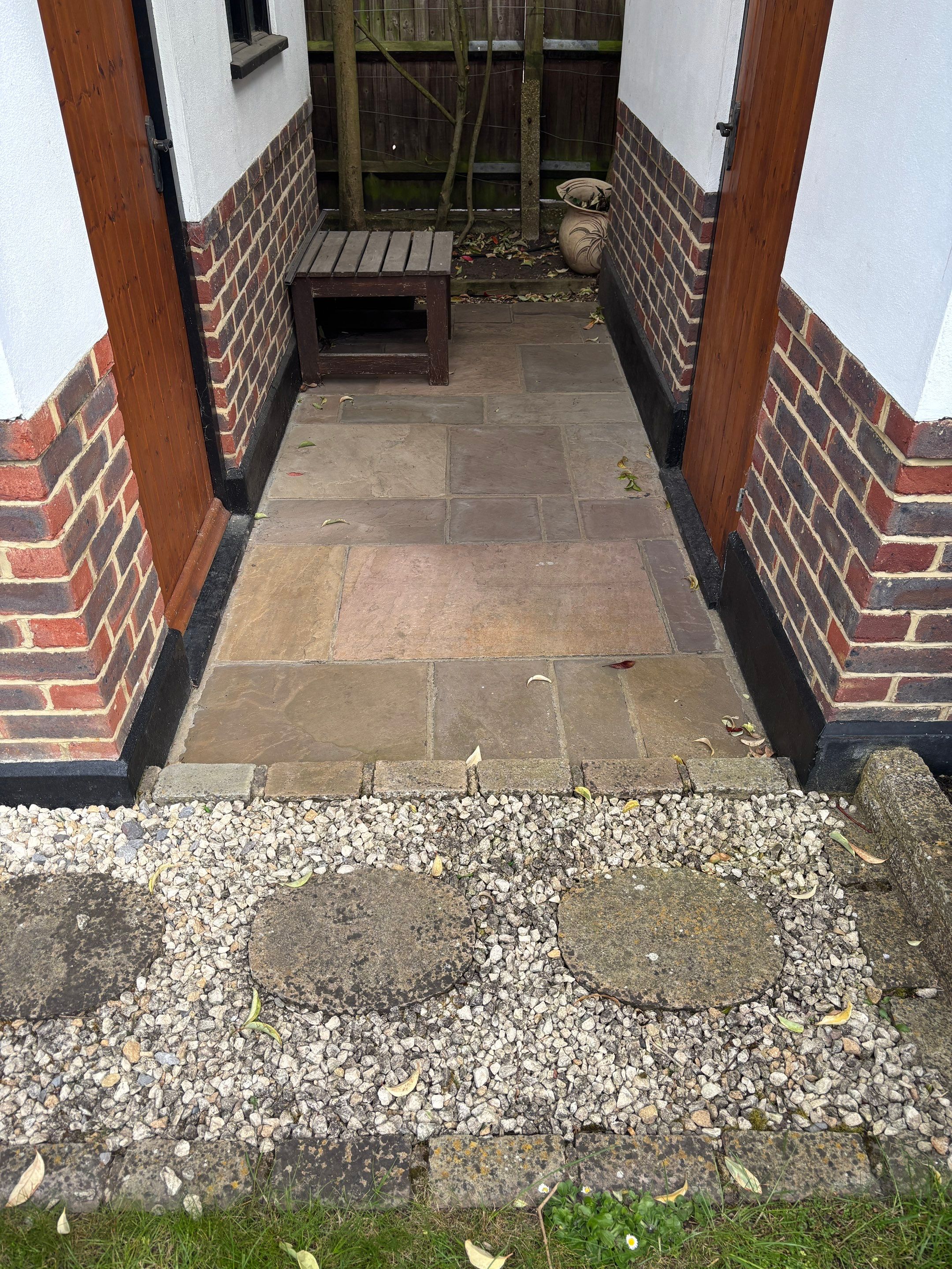 Patio and Lean to clean Epsom by Ges Exterior Cleaning ltd