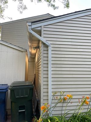 Completed gutter protection installation in Naperville, IL 60540