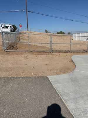 Fence Installation using chain -link
