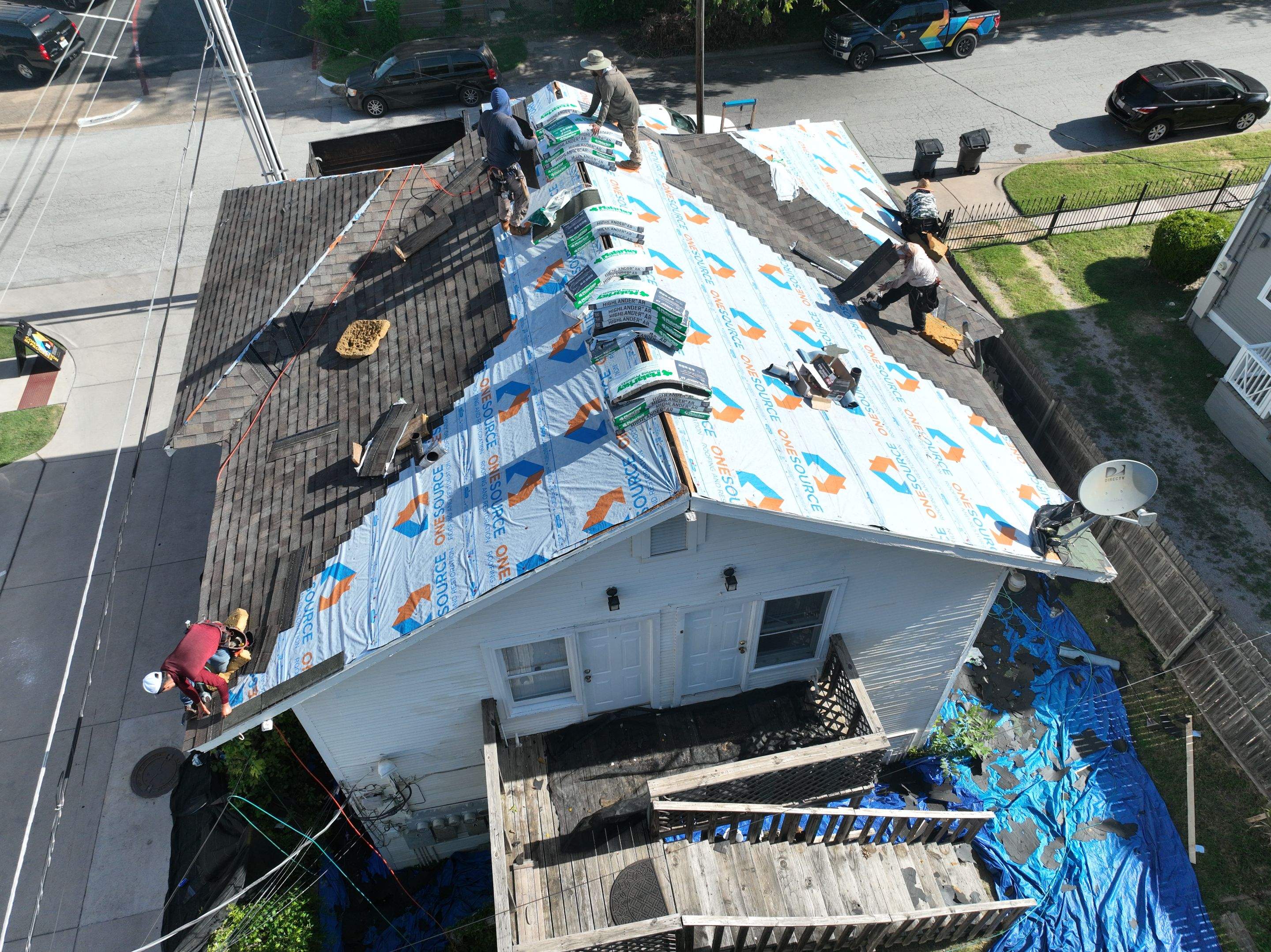 Residential Roofing Installation using Malarkey Highlander Natural Wood by OneSource Roofing and Restoration