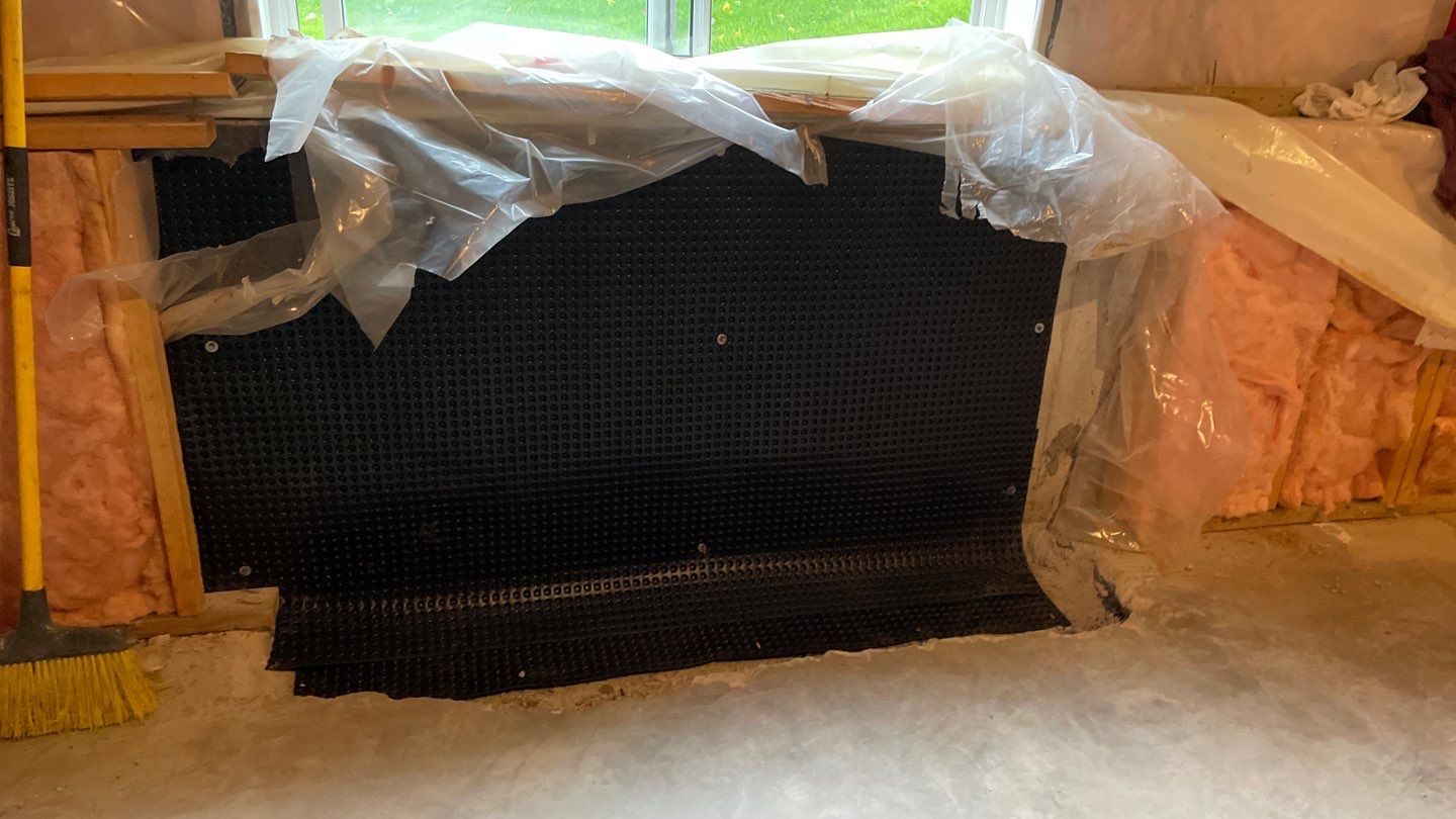 Basement Wall Drainage in Woodbury, MN by Waterproofing Northeast